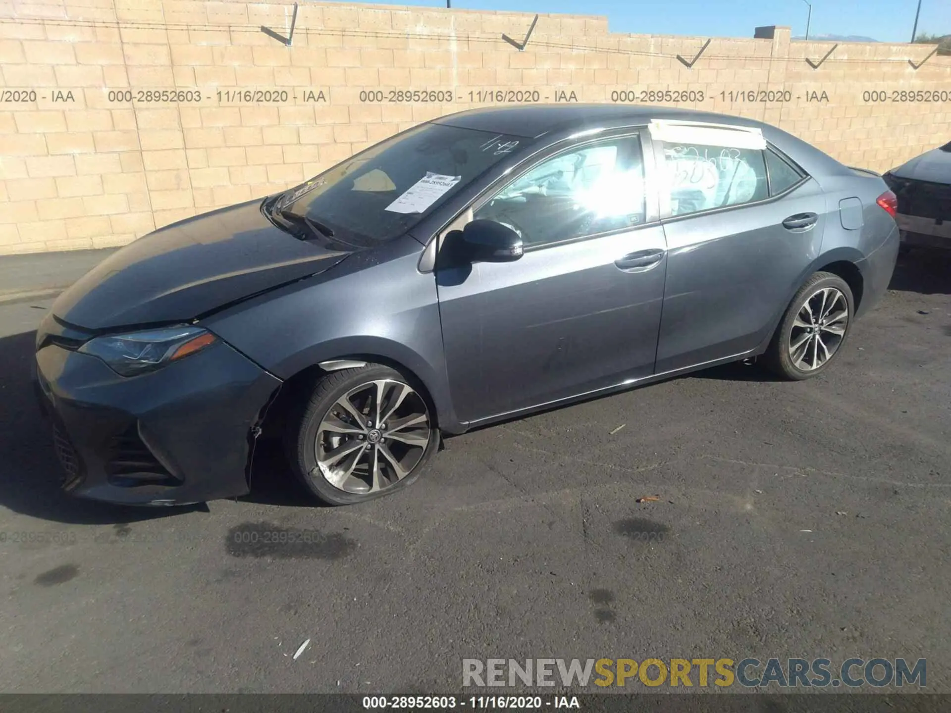 2 Photograph of a damaged car 5YFBURHE9KP926052 TOYOTA COROLLA 2019
