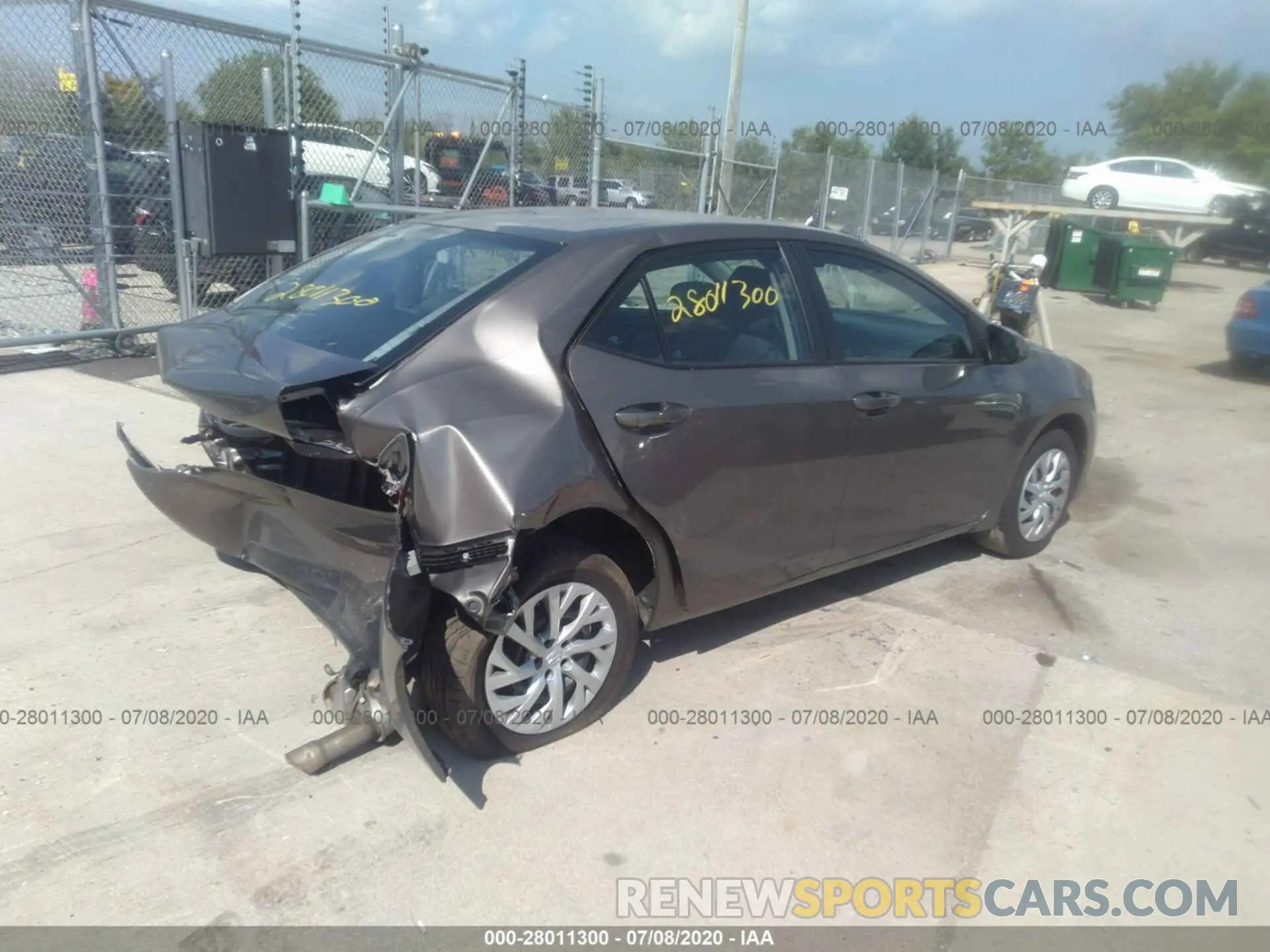 4 Photograph of a damaged car 5YFBURHE9KP927640 TOYOTA COROLLA 2019