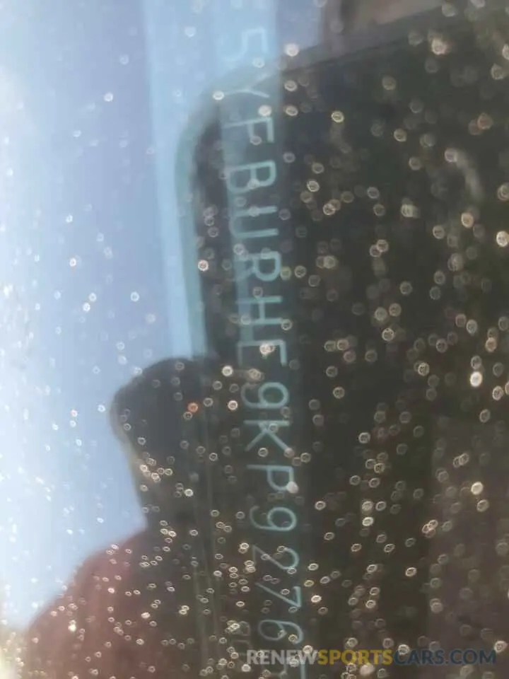 12 Photograph of a damaged car 5YFBURHE9KP927654 TOYOTA COROLLA 2019