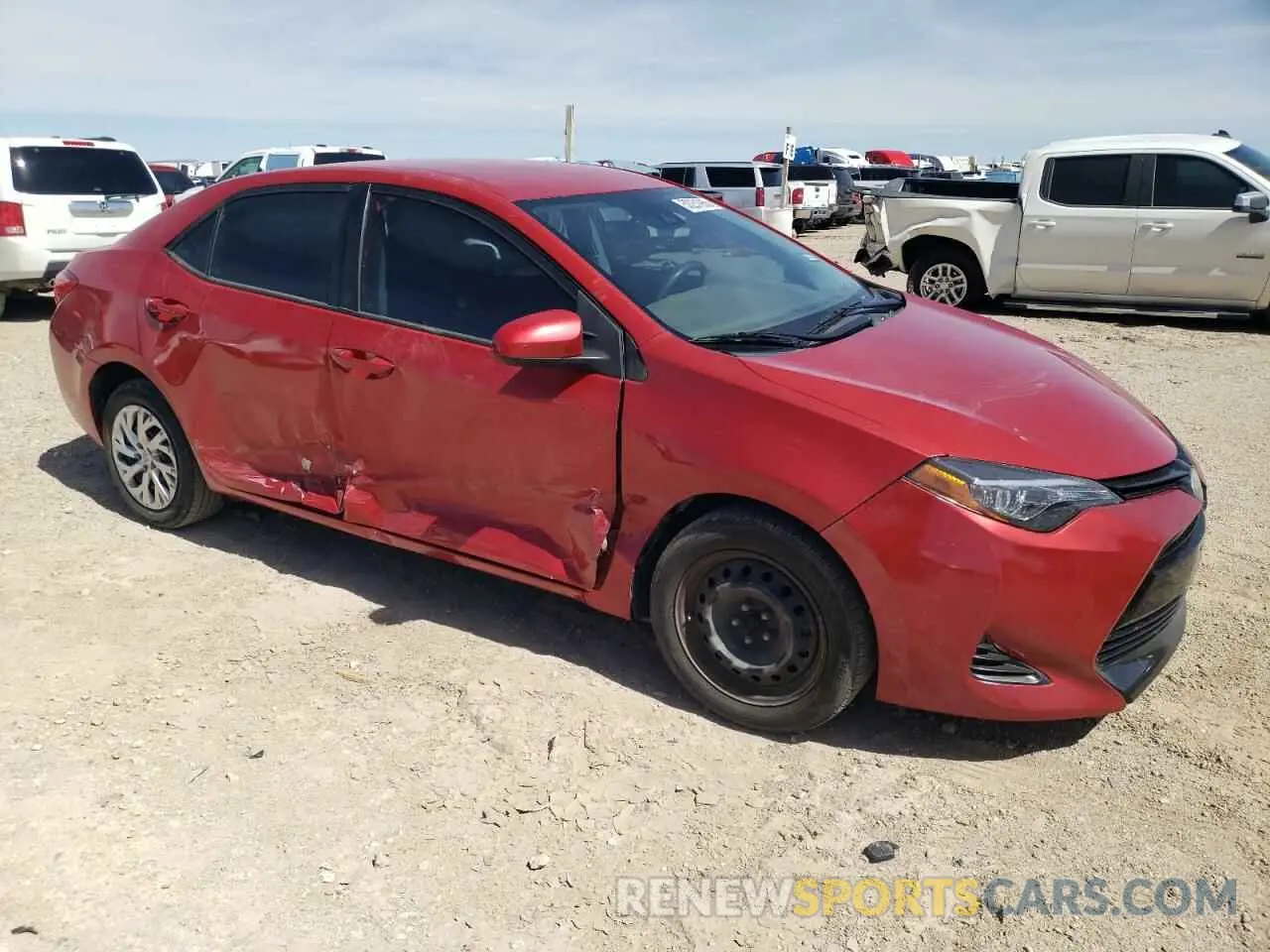 4 Photograph of a damaged car 5YFBURHE9KP929680 TOYOTA COROLLA 2019