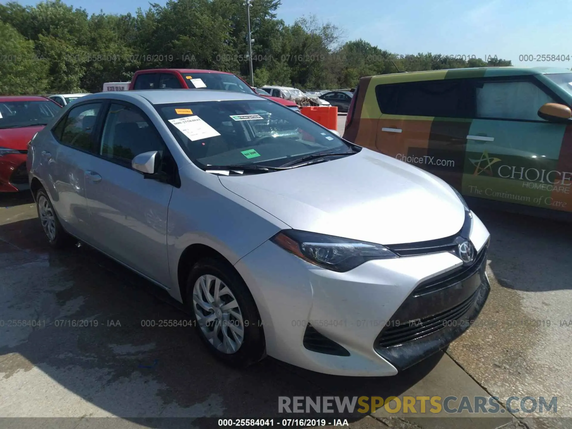 1 Photograph of a damaged car 5YFBURHE9KP931929 TOYOTA COROLLA 2019