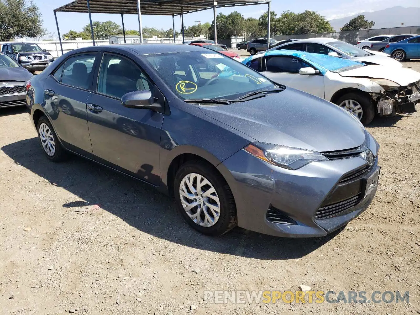 1 Photograph of a damaged car 5YFBURHE9KP932594 TOYOTA COROLLA 2019