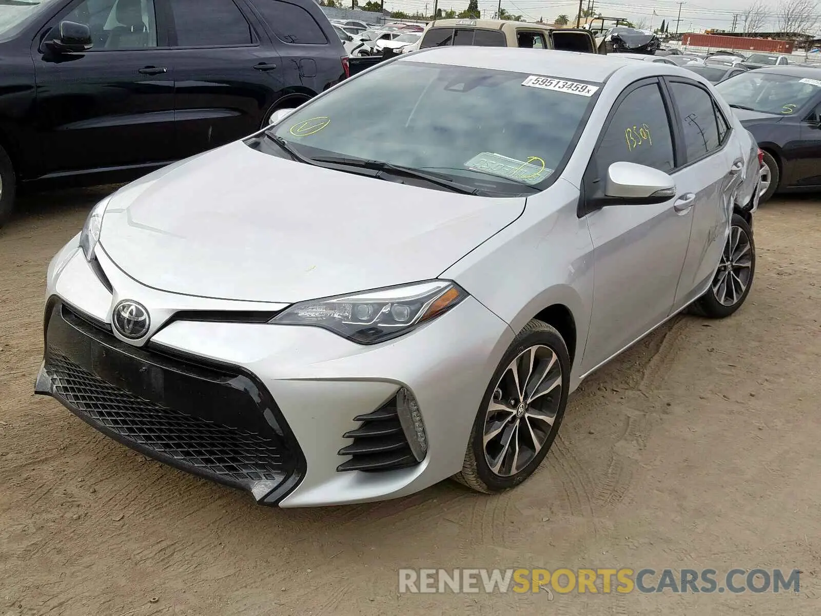 2 Photograph of a damaged car 5YFBURHE9KP934457 TOYOTA COROLLA 2019