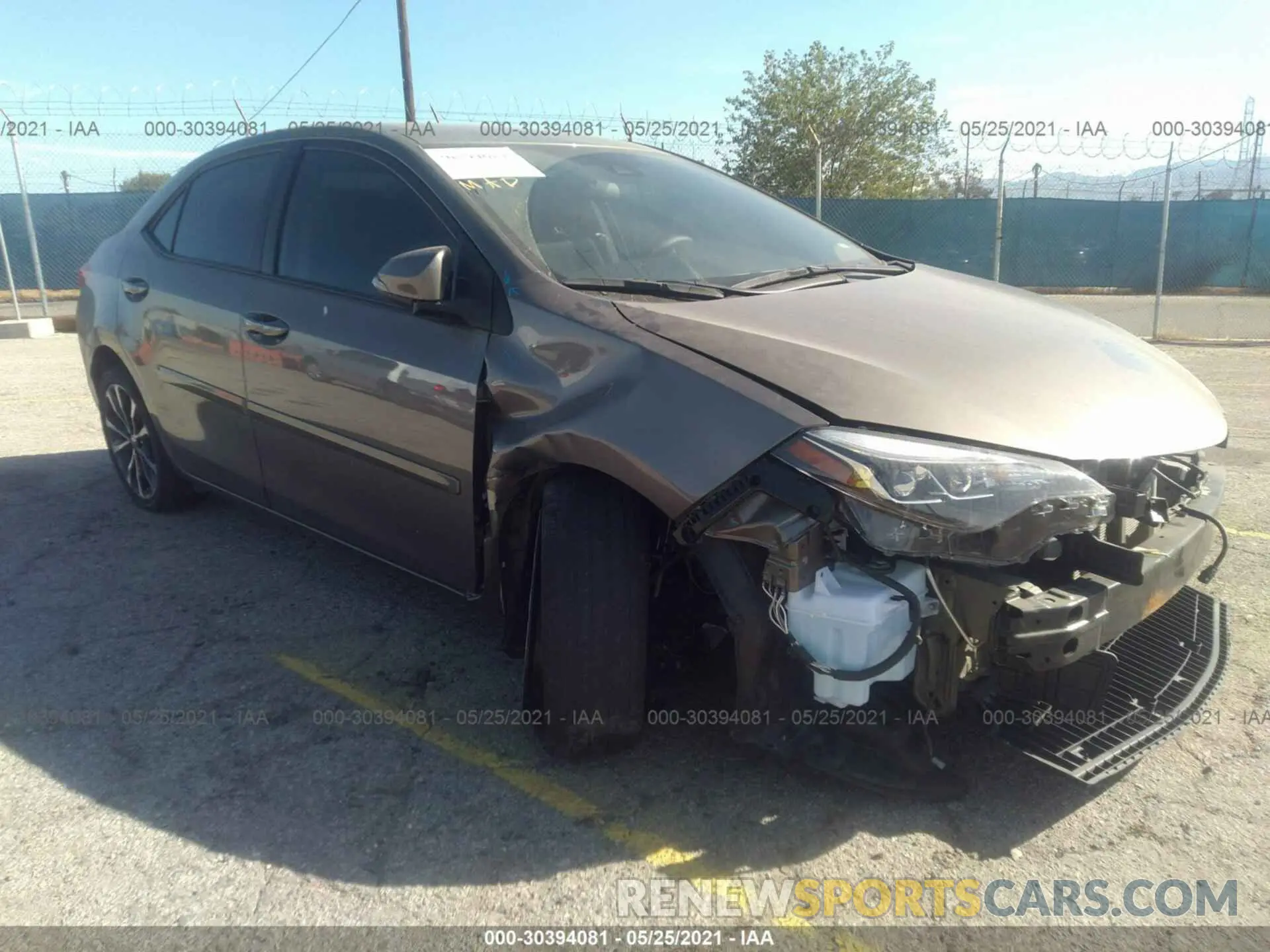 1 Photograph of a damaged car 5YFBURHE9KP940047 TOYOTA COROLLA 2019