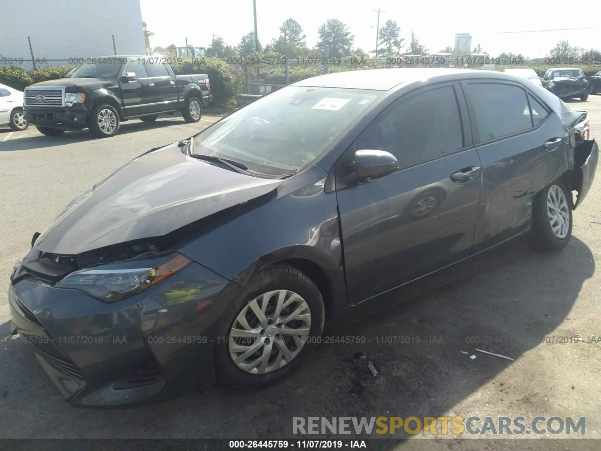 2 Photograph of a damaged car 5YFBURHE9KP941702 TOYOTA COROLLA 2019
