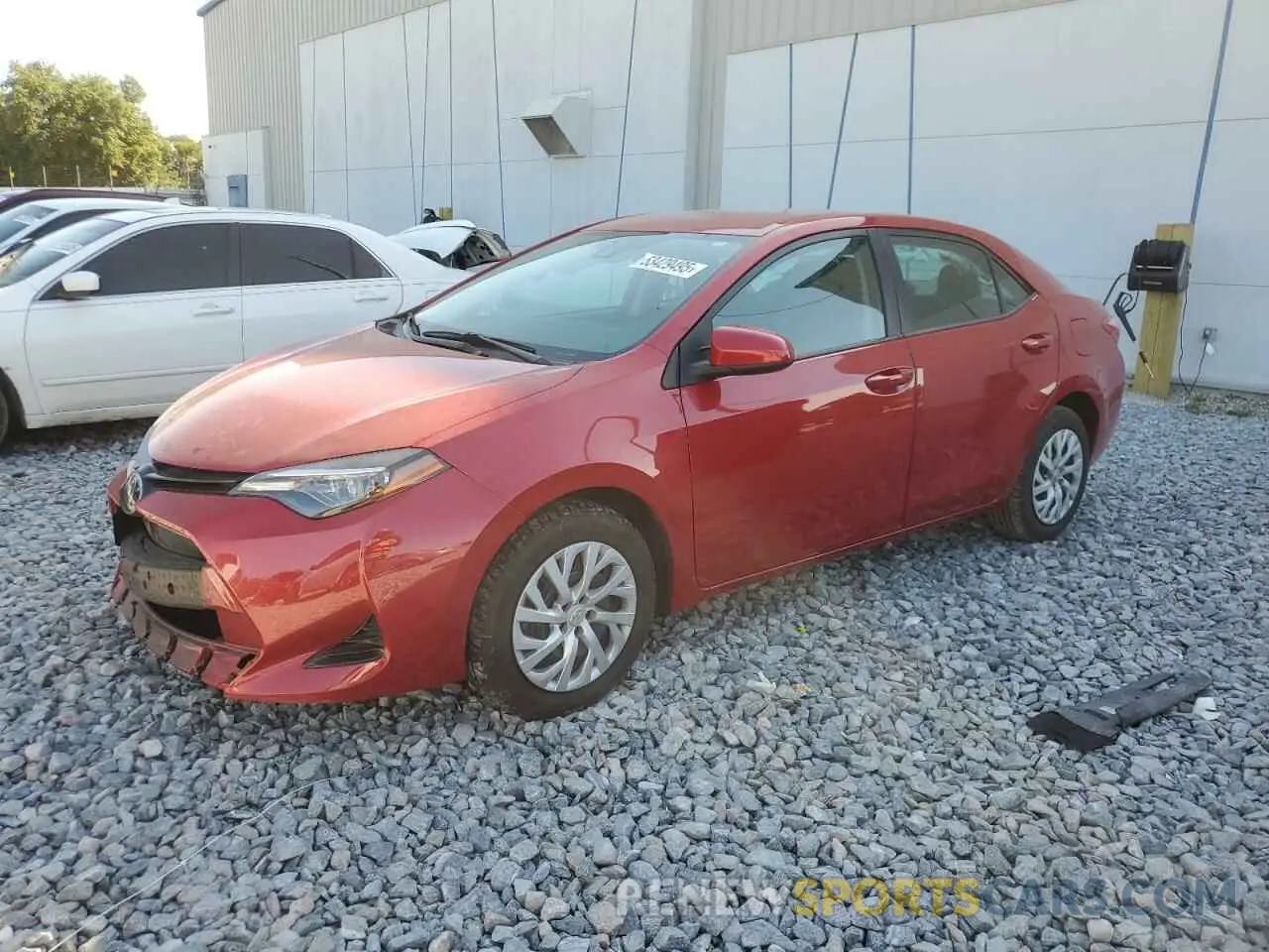 1 Photograph of a damaged car 5YFBURHEXKP872888 TOYOTA COROLLA 2019