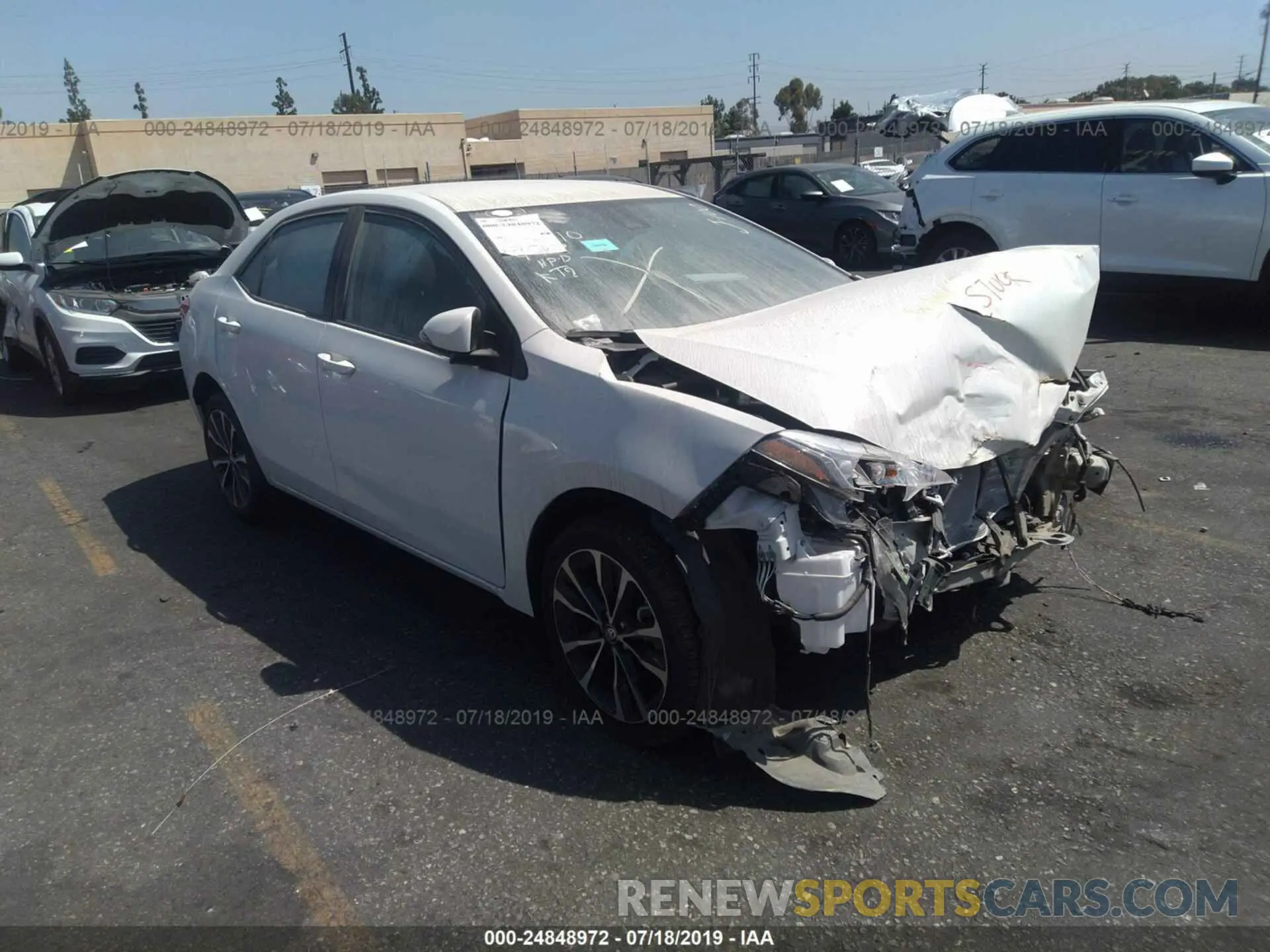 1 Photograph of a damaged car 5YFBURHEXKP873507 TOYOTA COROLLA 2019
