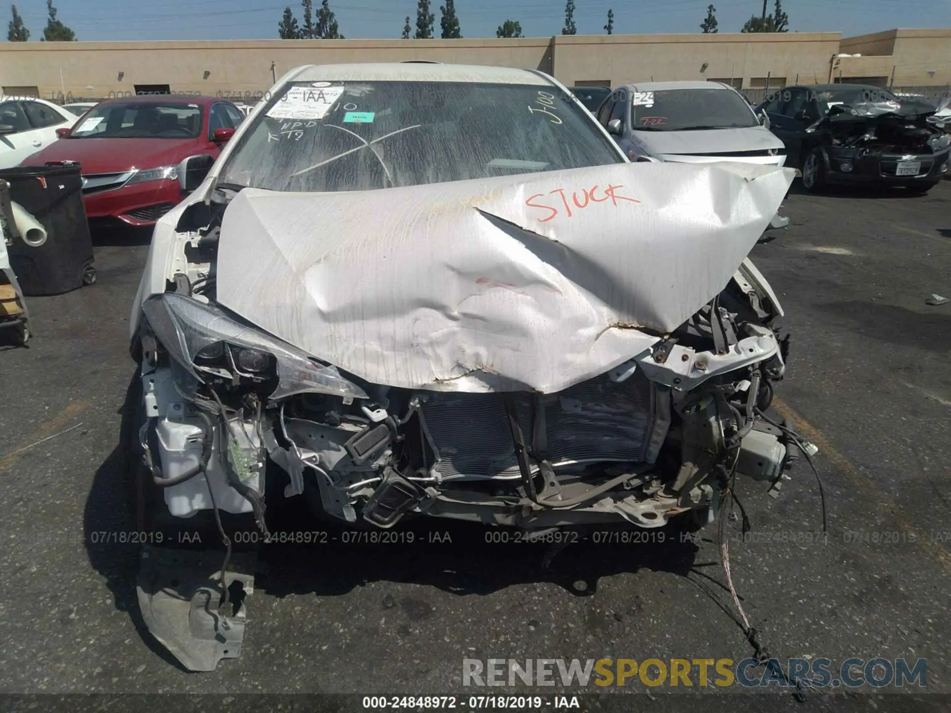 6 Photograph of a damaged car 5YFBURHEXKP873507 TOYOTA COROLLA 2019