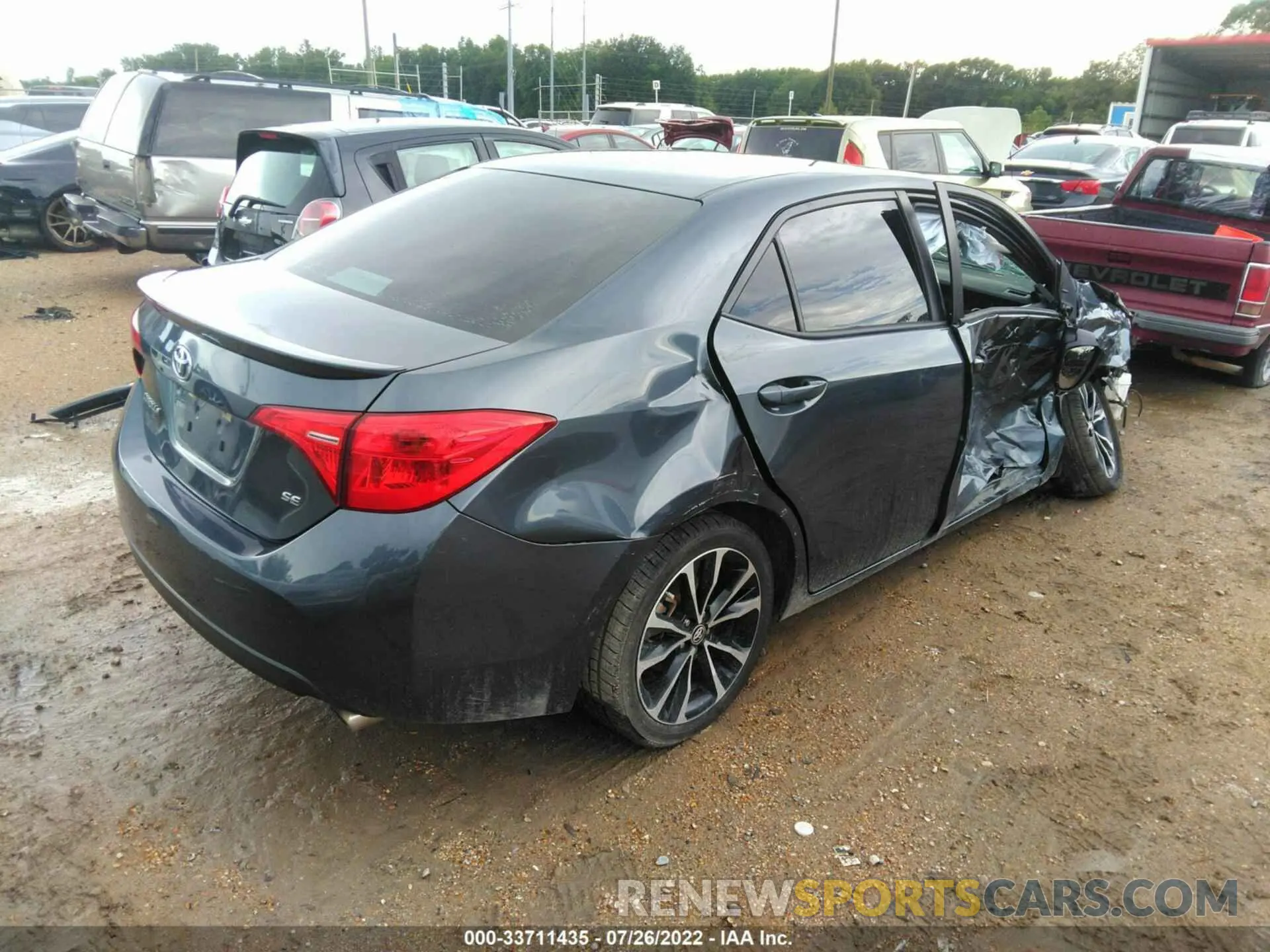4 Фотография поврежденного автомобиля 5YFBURHEXKP887262 TOYOTA COROLLA 2019