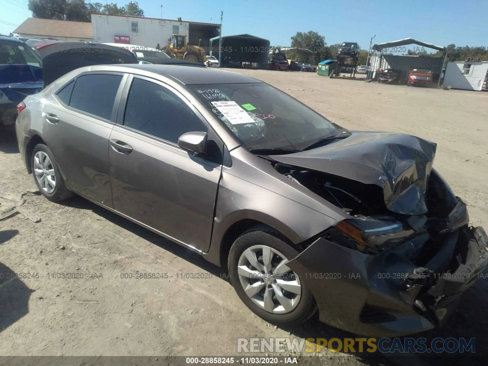 1 Photograph of a damaged car 5YFBURHEXKP889447 TOYOTA COROLLA 2019