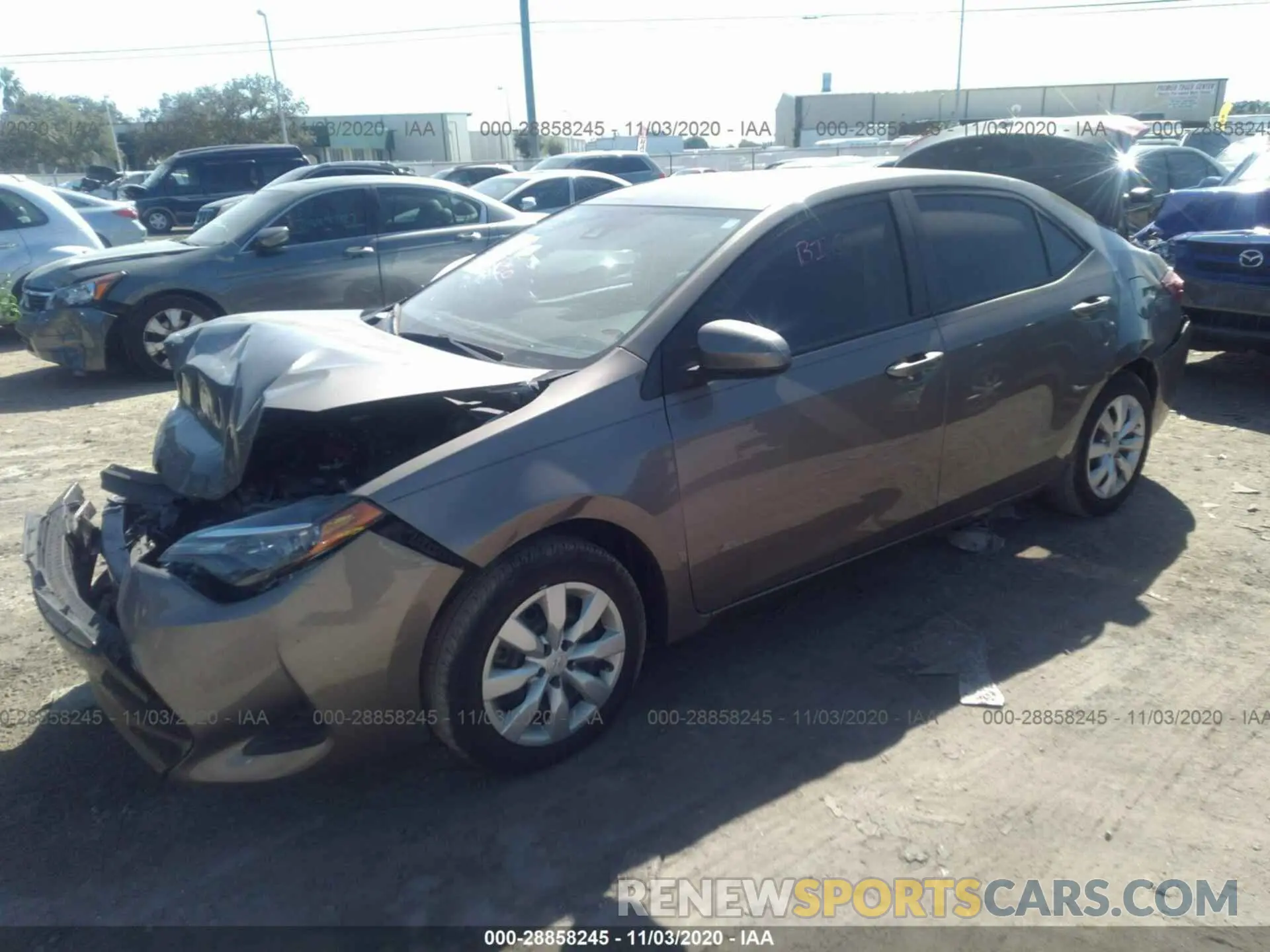 2 Photograph of a damaged car 5YFBURHEXKP889447 TOYOTA COROLLA 2019