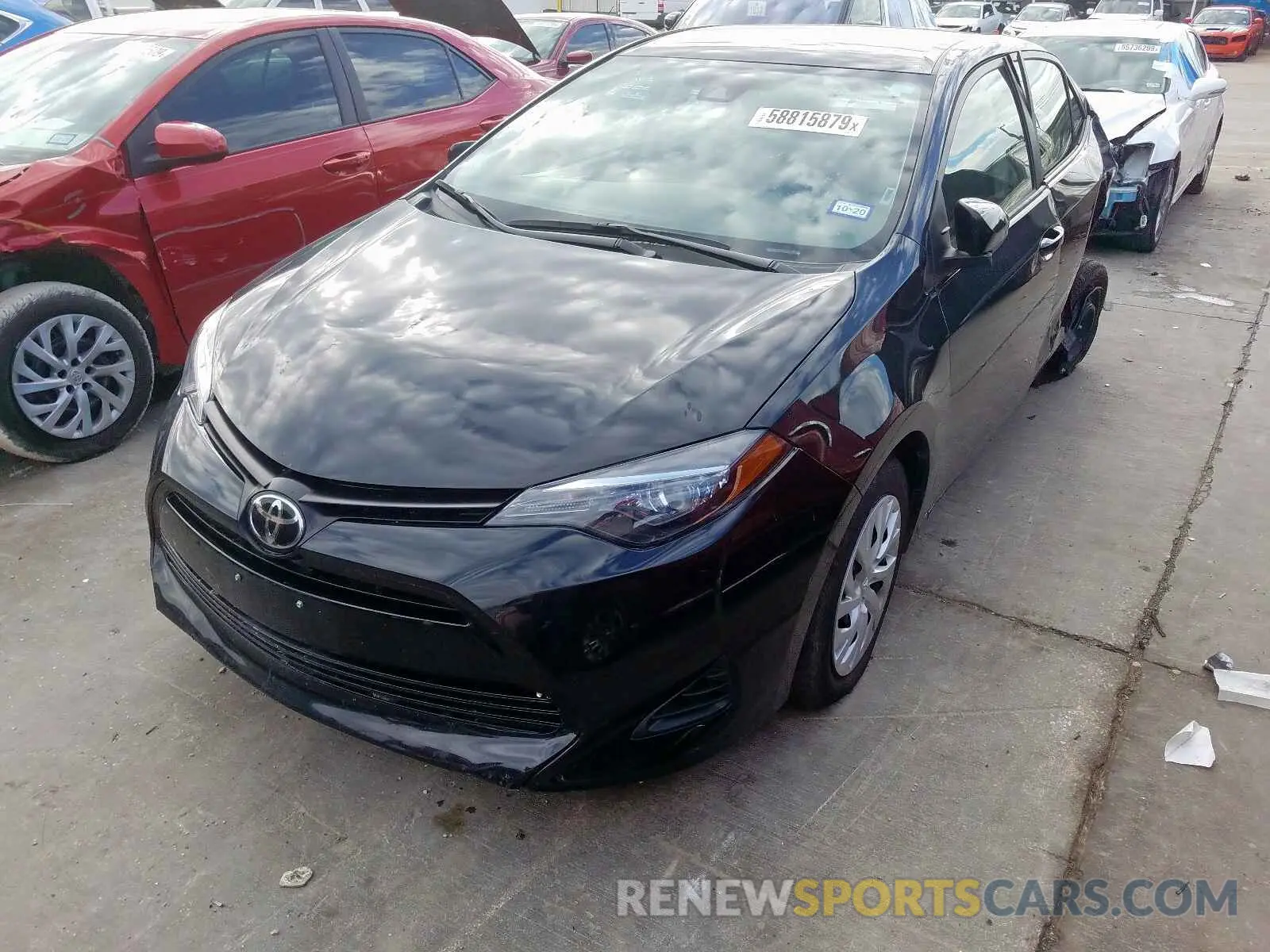 2 Photograph of a damaged car 5YFBURHEXKP896723 TOYOTA COROLLA 2019