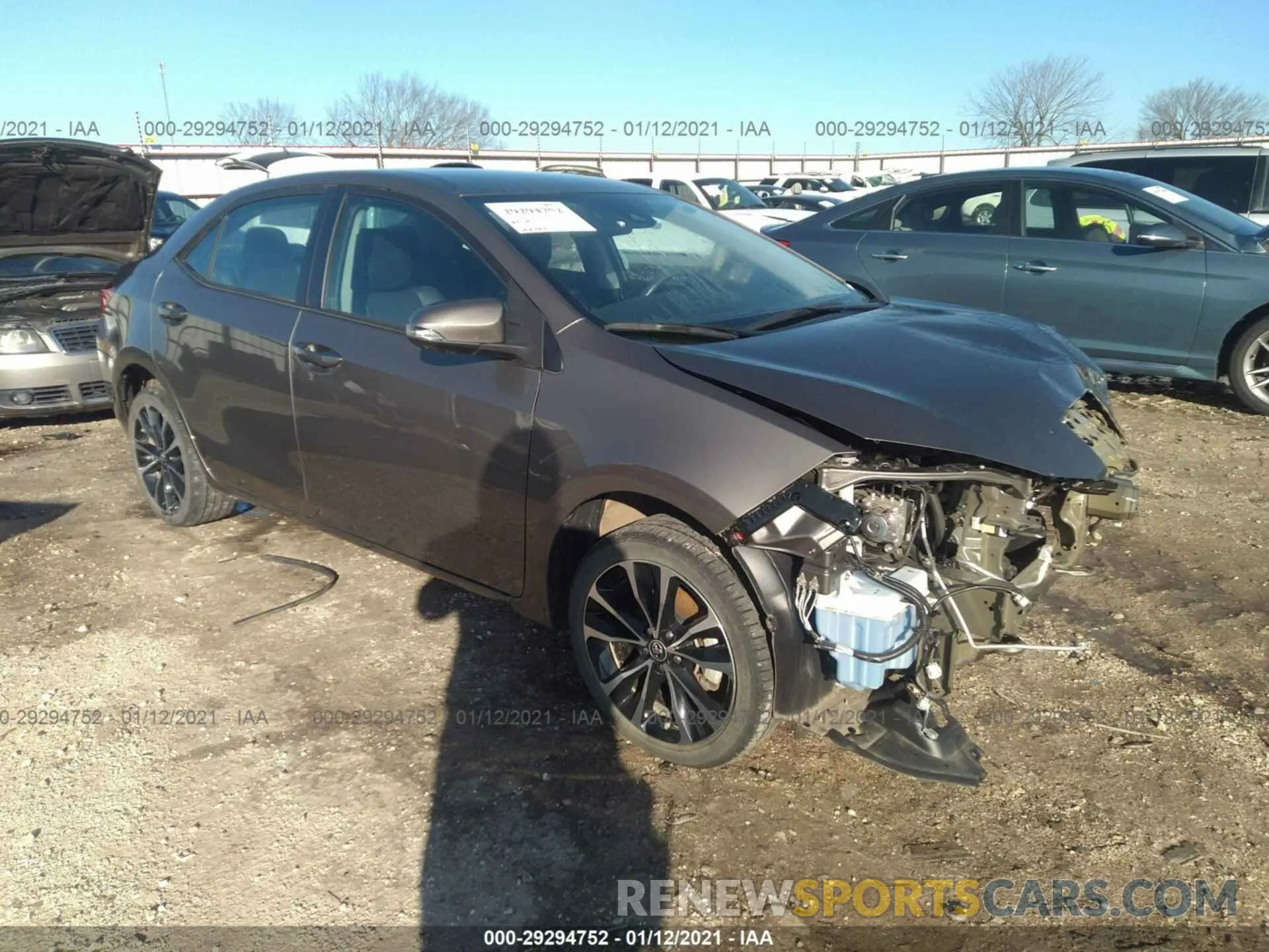1 Photograph of a damaged car 5YFBURHEXKP903024 TOYOTA COROLLA 2019