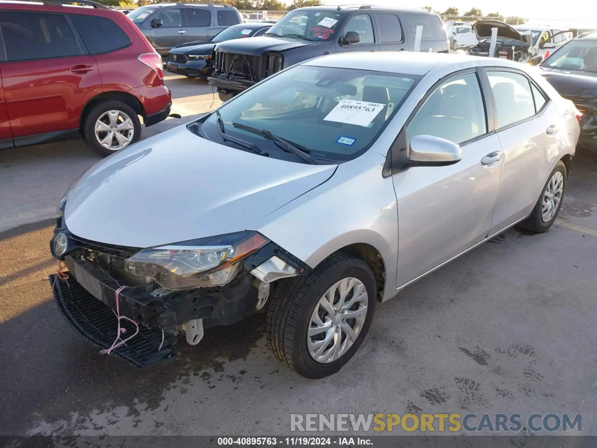 2 Photograph of a damaged car 5YFBURHEXKP903301 TOYOTA COROLLA 2019