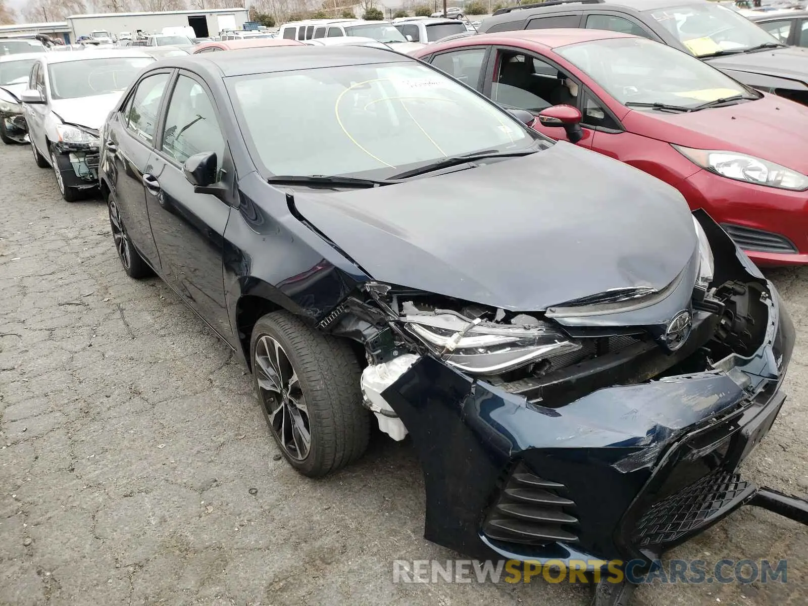 1 Photograph of a damaged car 5YFBURHEXKP919370 TOYOTA COROLLA 2019