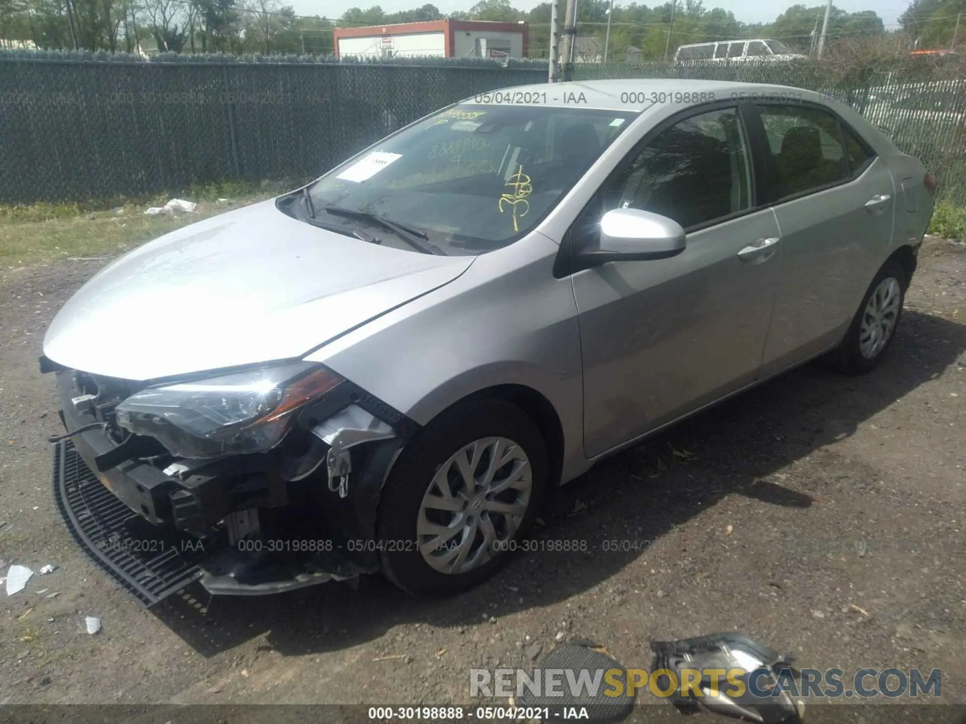 2 Photograph of a damaged car 5YFBURHEXKP919689 TOYOTA COROLLA 2019