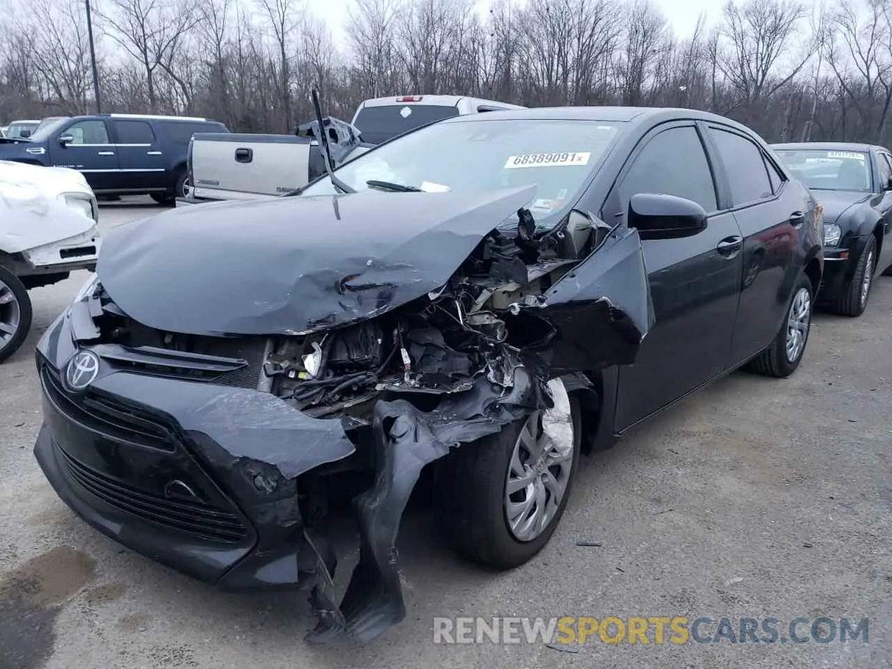2 Photograph of a damaged car 5YFBURHEXKP933012 TOYOTA COROLLA 2019