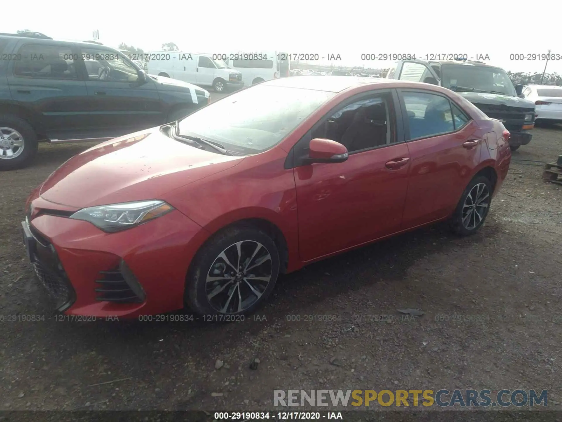 2 Photograph of a damaged car 5YFBURHEXKP944530 TOYOTA COROLLA 2019