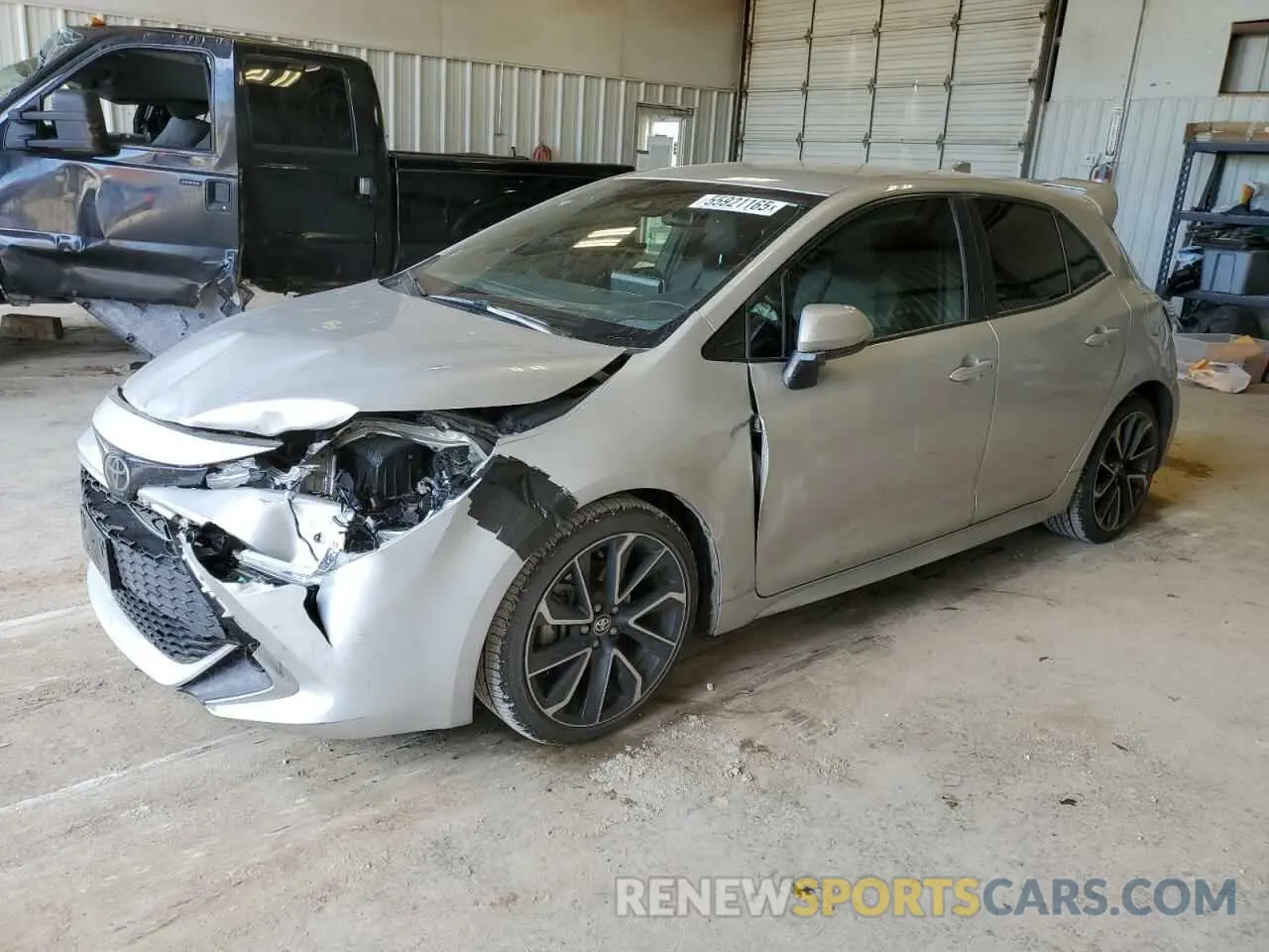 1 Photograph of a damaged car JTNK4RBE0K3020112 TOYOTA COROLLA 2019