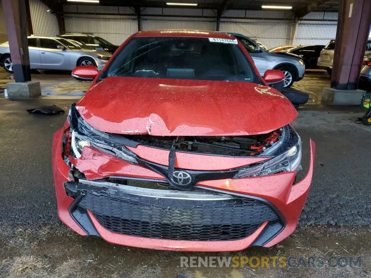 5 Photograph of a damaged car JTNK4RBE0K3021471 TOYOTA COROLLA 2019