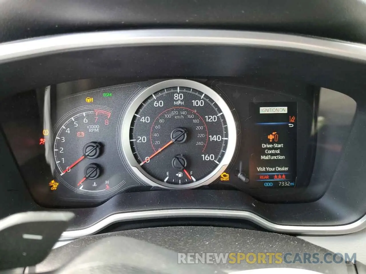 9 Photograph of a damaged car JTNK4RBE0K3037718 TOYOTA COROLLA 2019