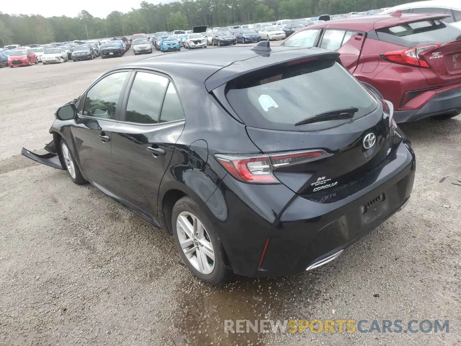 3 Photograph of a damaged car JTNK4RBE0K3043485 TOYOTA COROLLA 2019