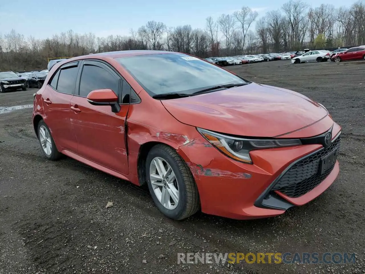 4 Photograph of a damaged car JTNK4RBE0K3053904 TOYOTA COROLLA 2019