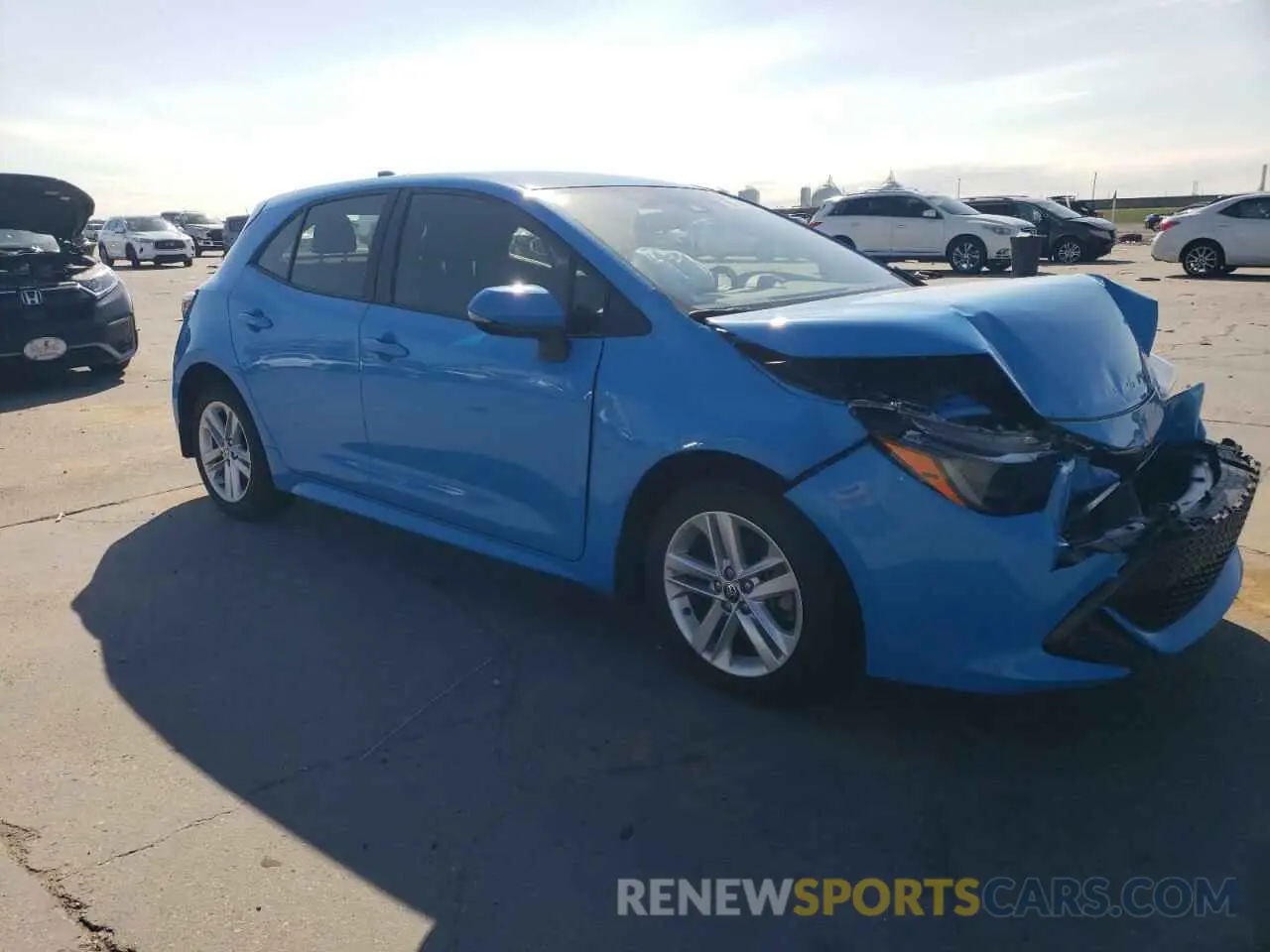 4 Фотография поврежденного автомобиля JTNK4RBE0K3059427 TOYOTA COROLLA 2019