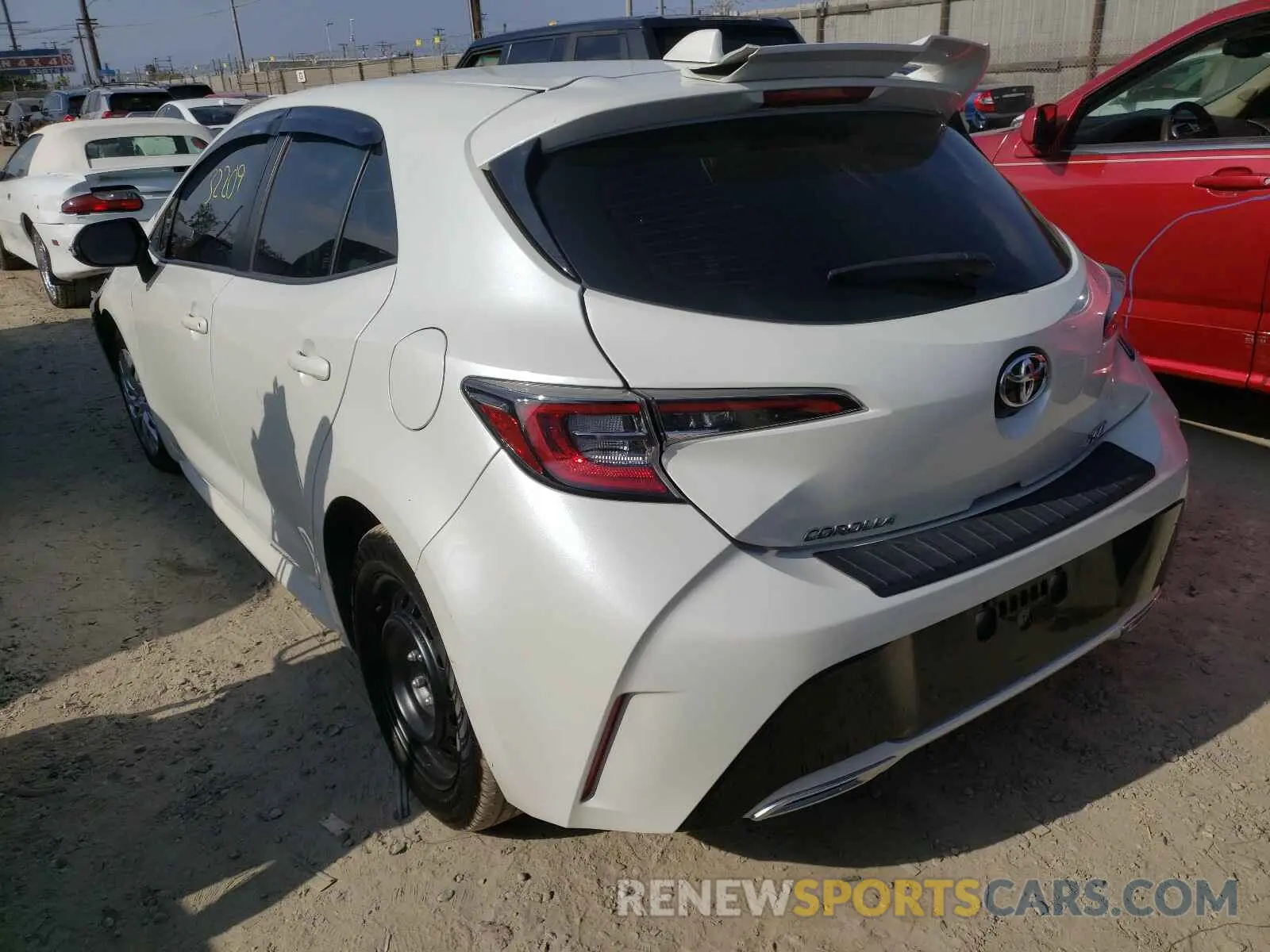 3 Photograph of a damaged car JTNK4RBE0K3060268 TOYOTA COROLLA 2019