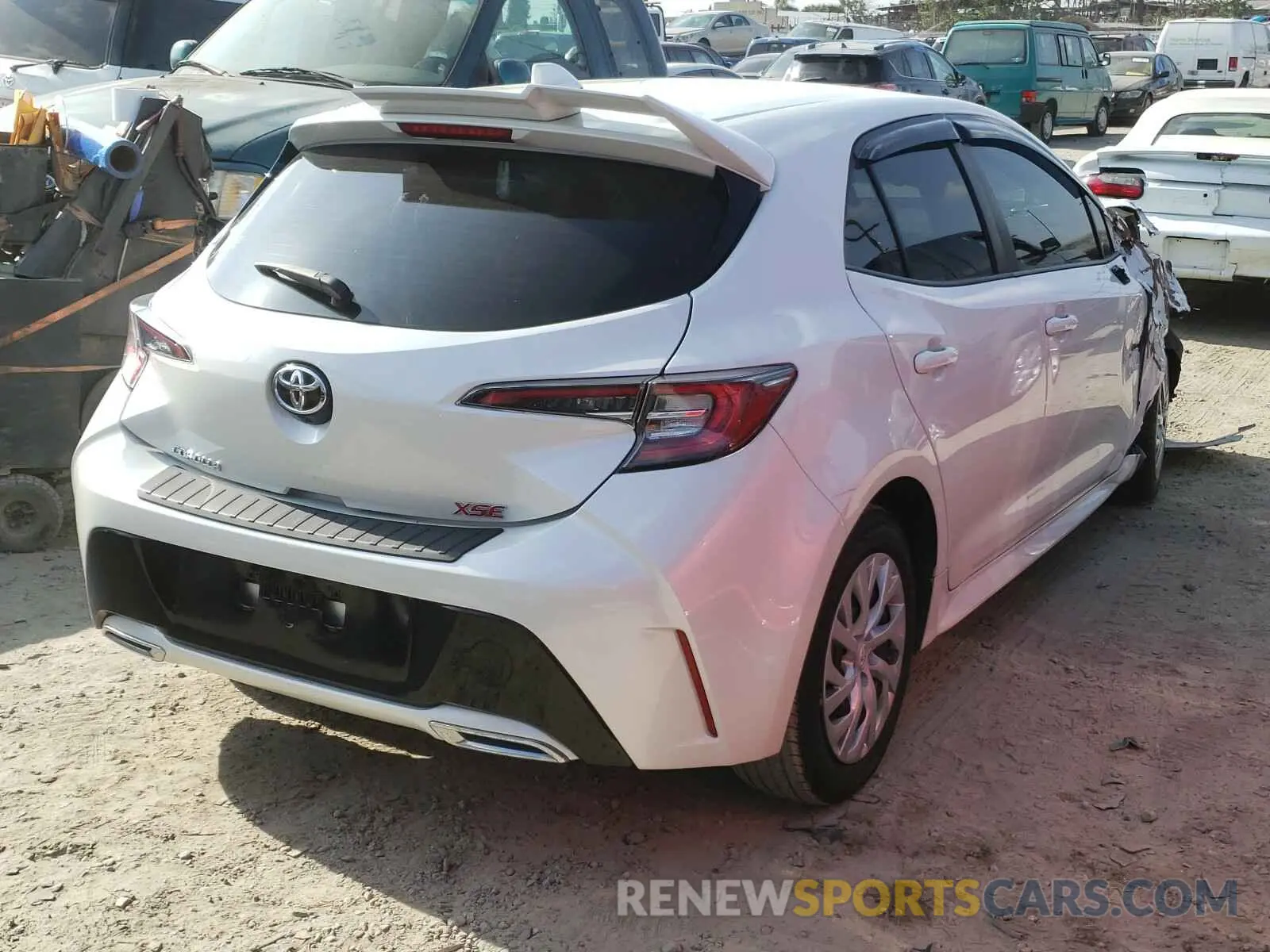 4 Photograph of a damaged car JTNK4RBE0K3060268 TOYOTA COROLLA 2019