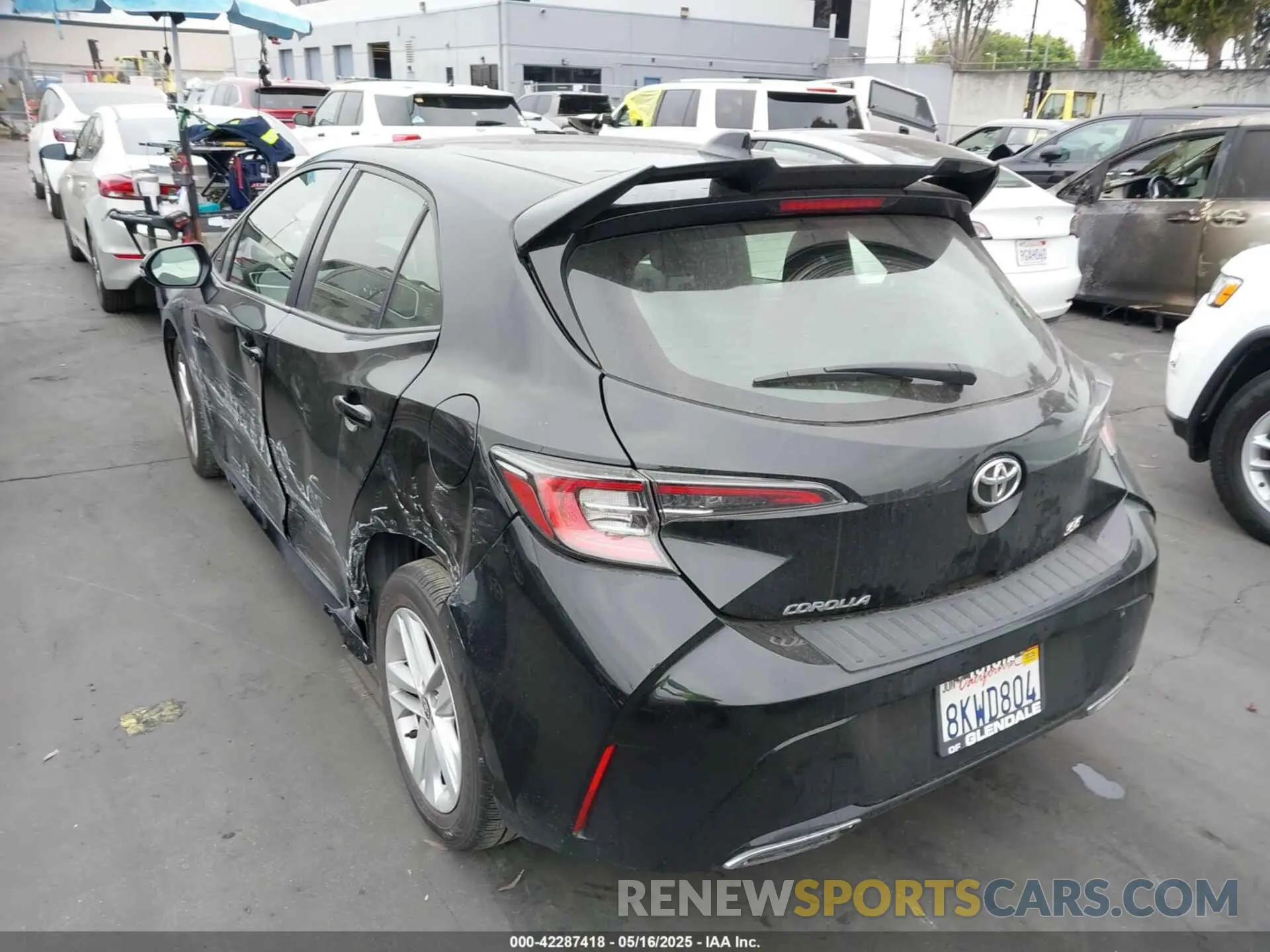 3 Photograph of a damaged car JTNK4RBE0K3062344 TOYOTA COROLLA 2019
