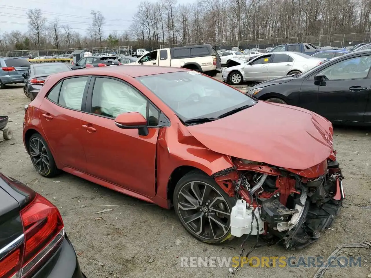 4 Photograph of a damaged car JTNK4RBE1K3005179 TOYOTA COROLLA 2019