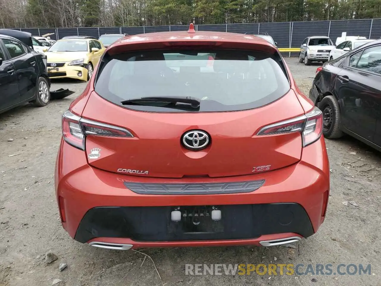 6 Photograph of a damaged car JTNK4RBE1K3005179 TOYOTA COROLLA 2019