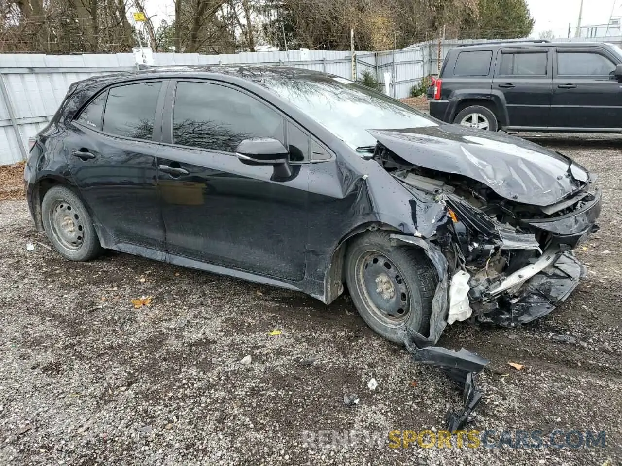 4 Photograph of a damaged car JTNK4RBE1K3010494 TOYOTA COROLLA 2019