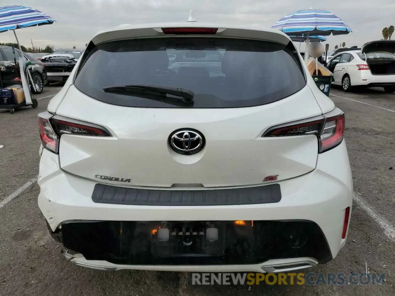 6 Photograph of a damaged car JTNK4RBE1K3023276 TOYOTA COROLLA 2019