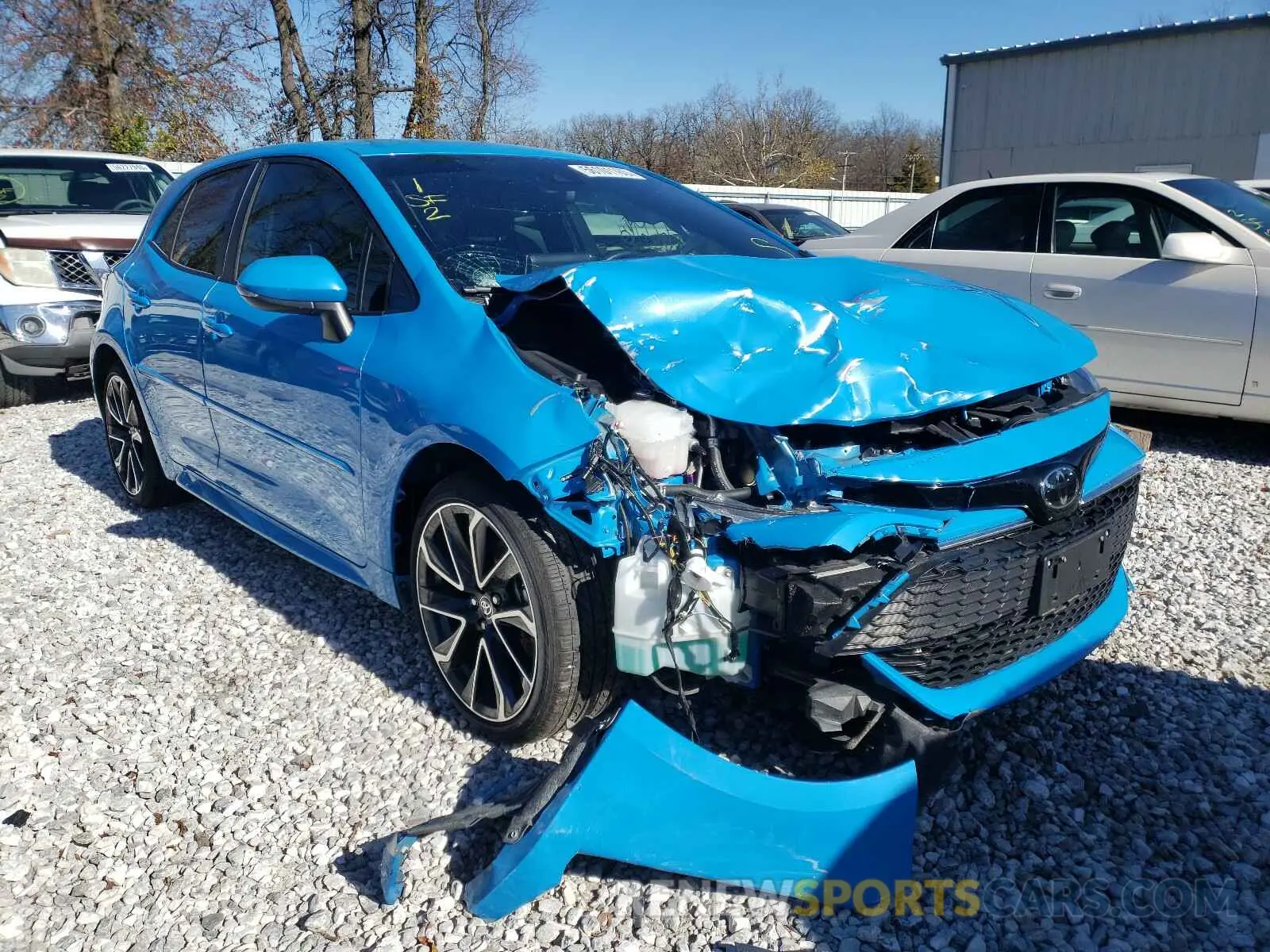 1 Photograph of a damaged car JTNK4RBE1K3038232 TOYOTA COROLLA 2019