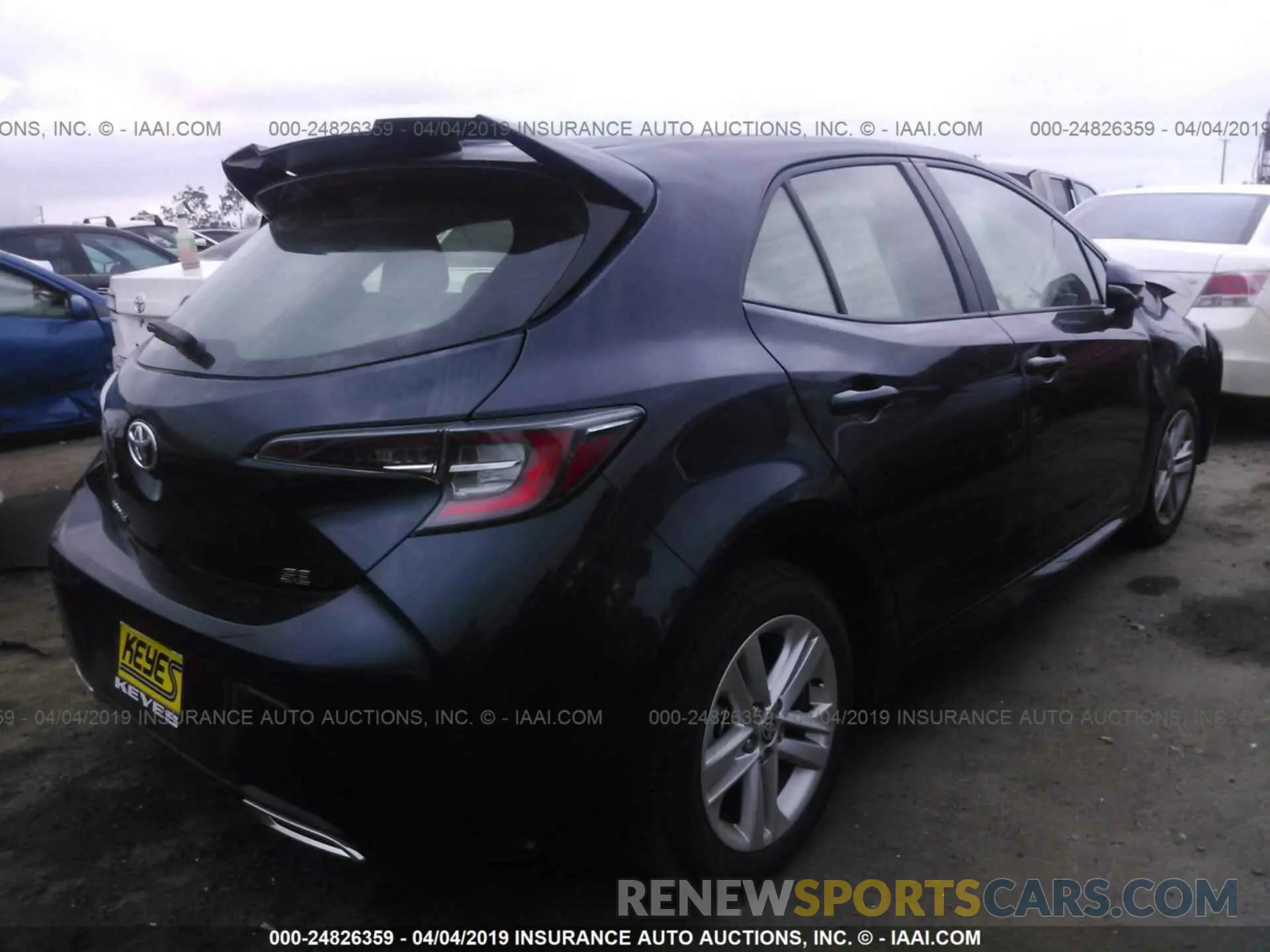 4 Photograph of a damaged car JTNK4RBE1K3039008 TOYOTA COROLLA 2019