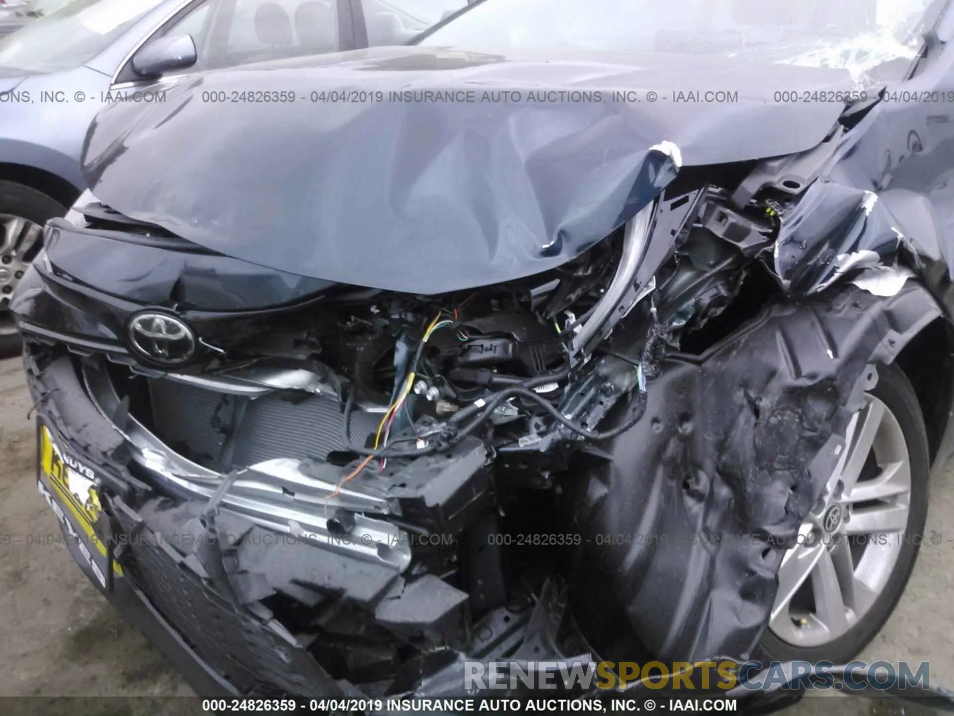6 Photograph of a damaged car JTNK4RBE1K3039008 TOYOTA COROLLA 2019