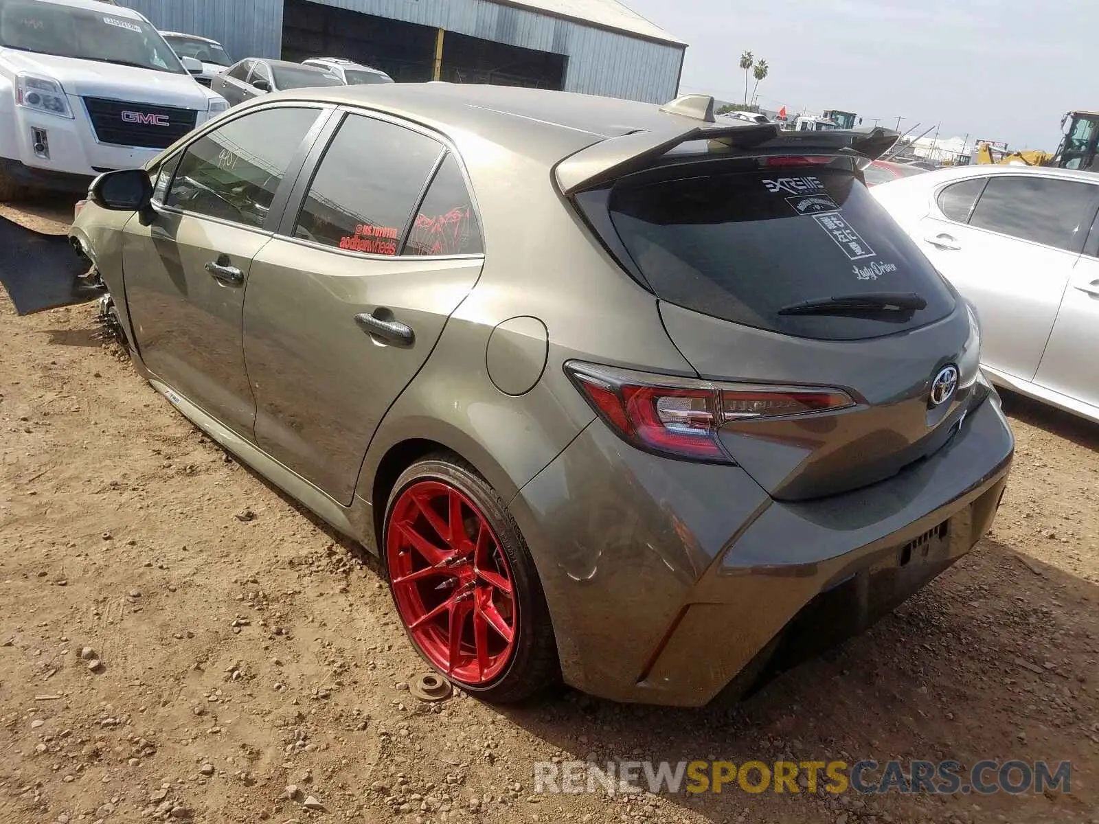 3 Photograph of a damaged car JTNK4RBE1K3047948 TOYOTA COROLLA 2019