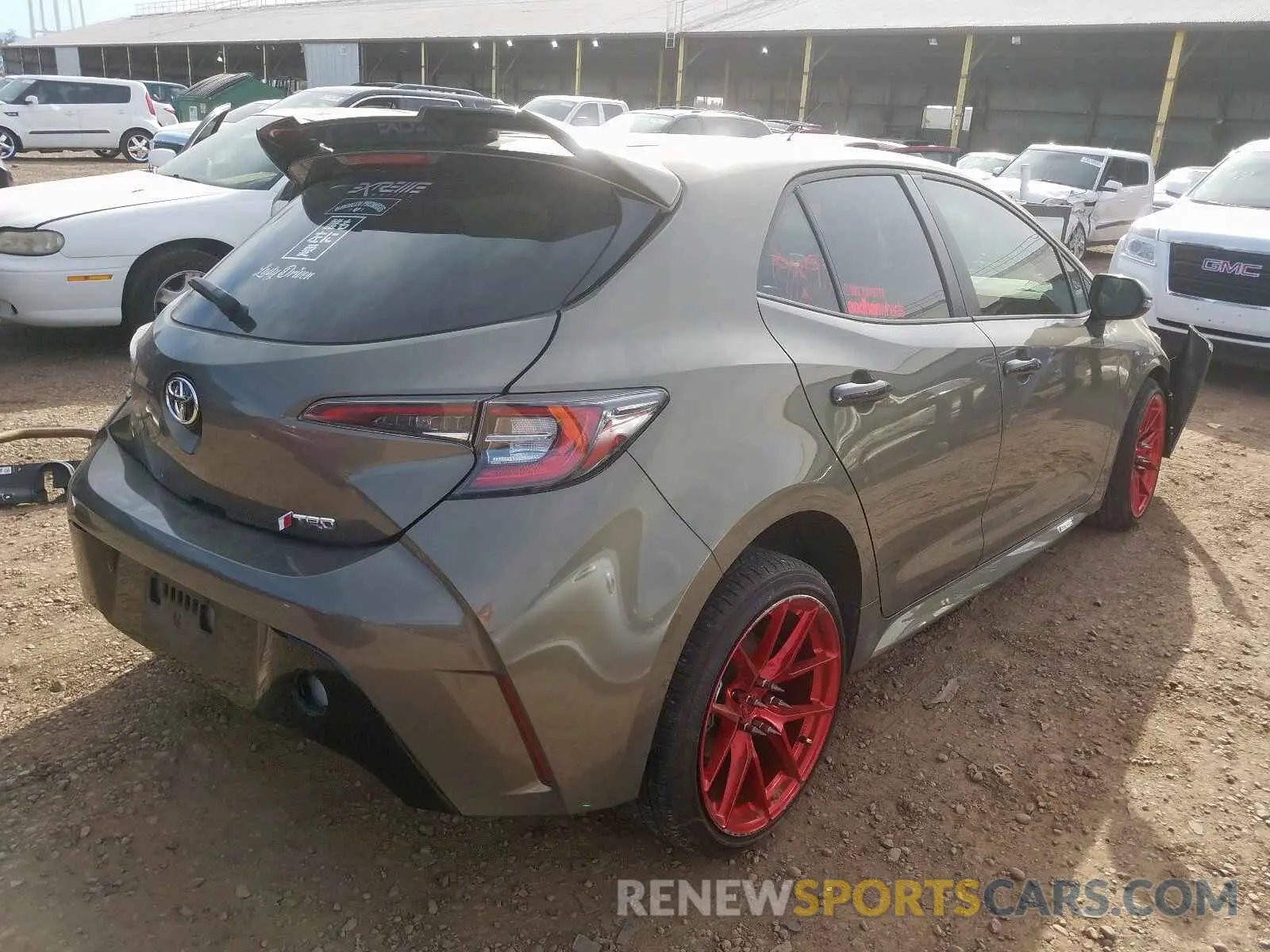 4 Photograph of a damaged car JTNK4RBE1K3047948 TOYOTA COROLLA 2019