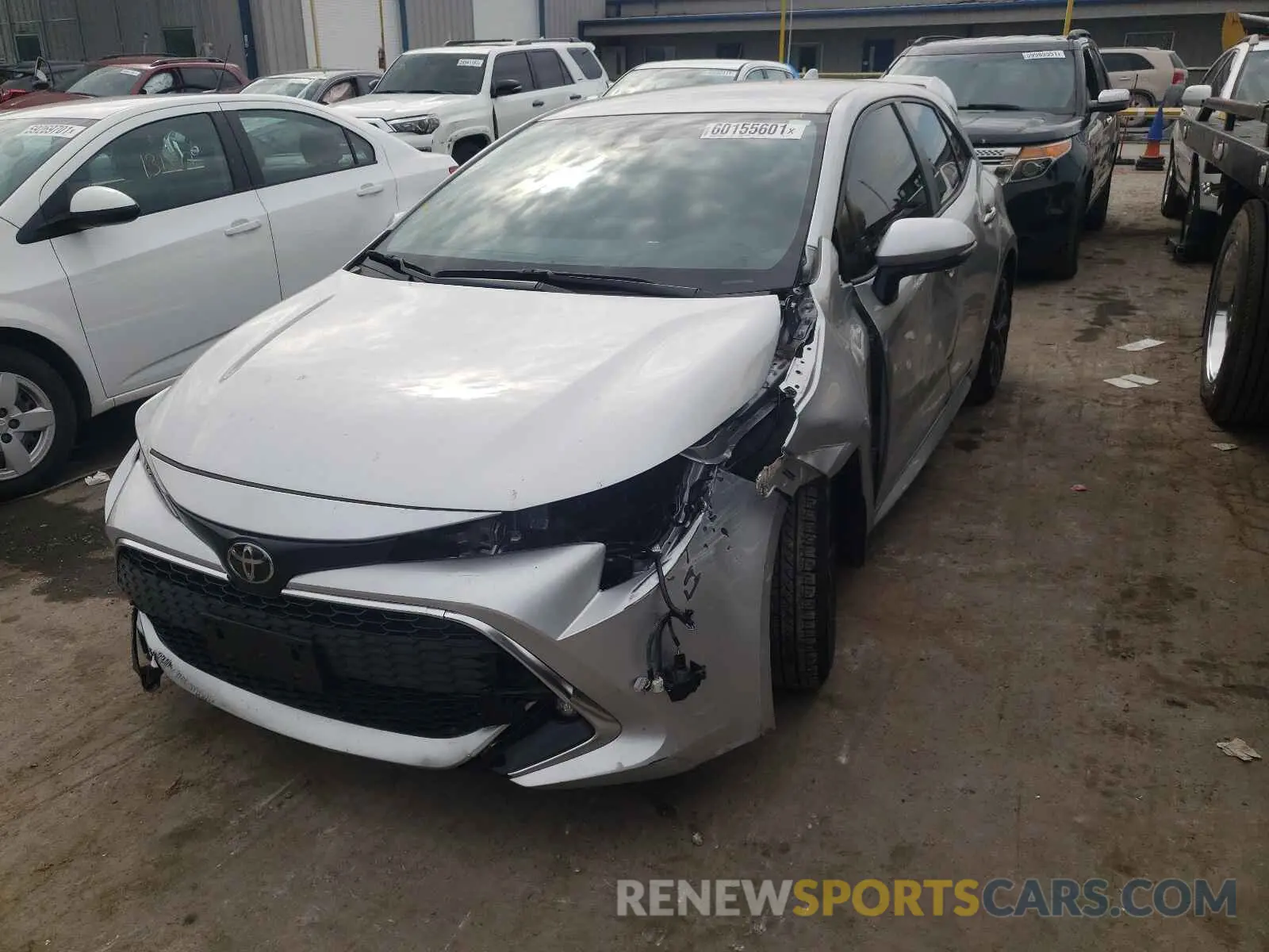 2 Photograph of a damaged car JTNK4RBE2K3010925 TOYOTA COROLLA 2019