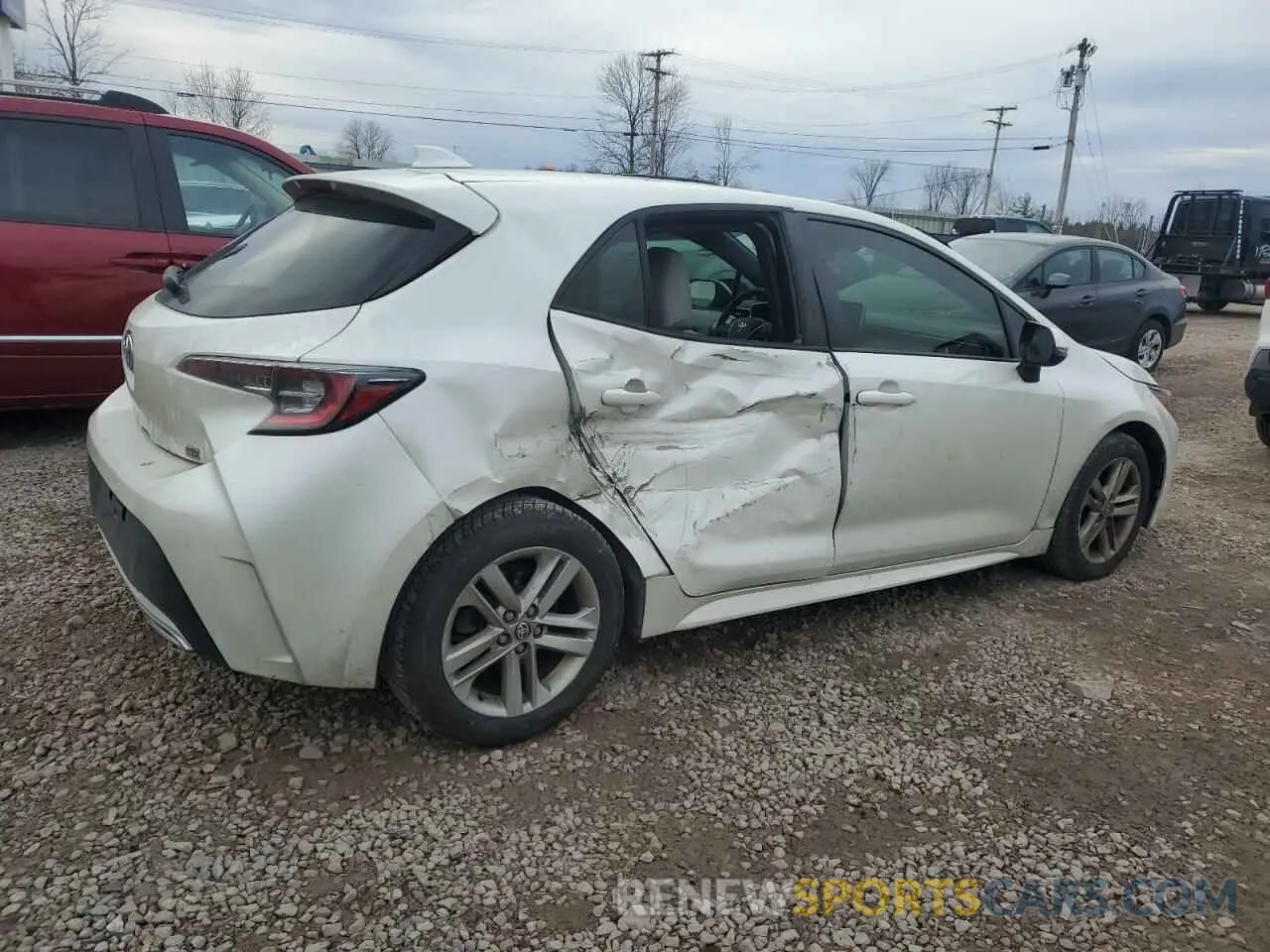 3 Фотография поврежденного автомобиля JTNK4RBE2K3017163 TOYOTA COROLLA 2019