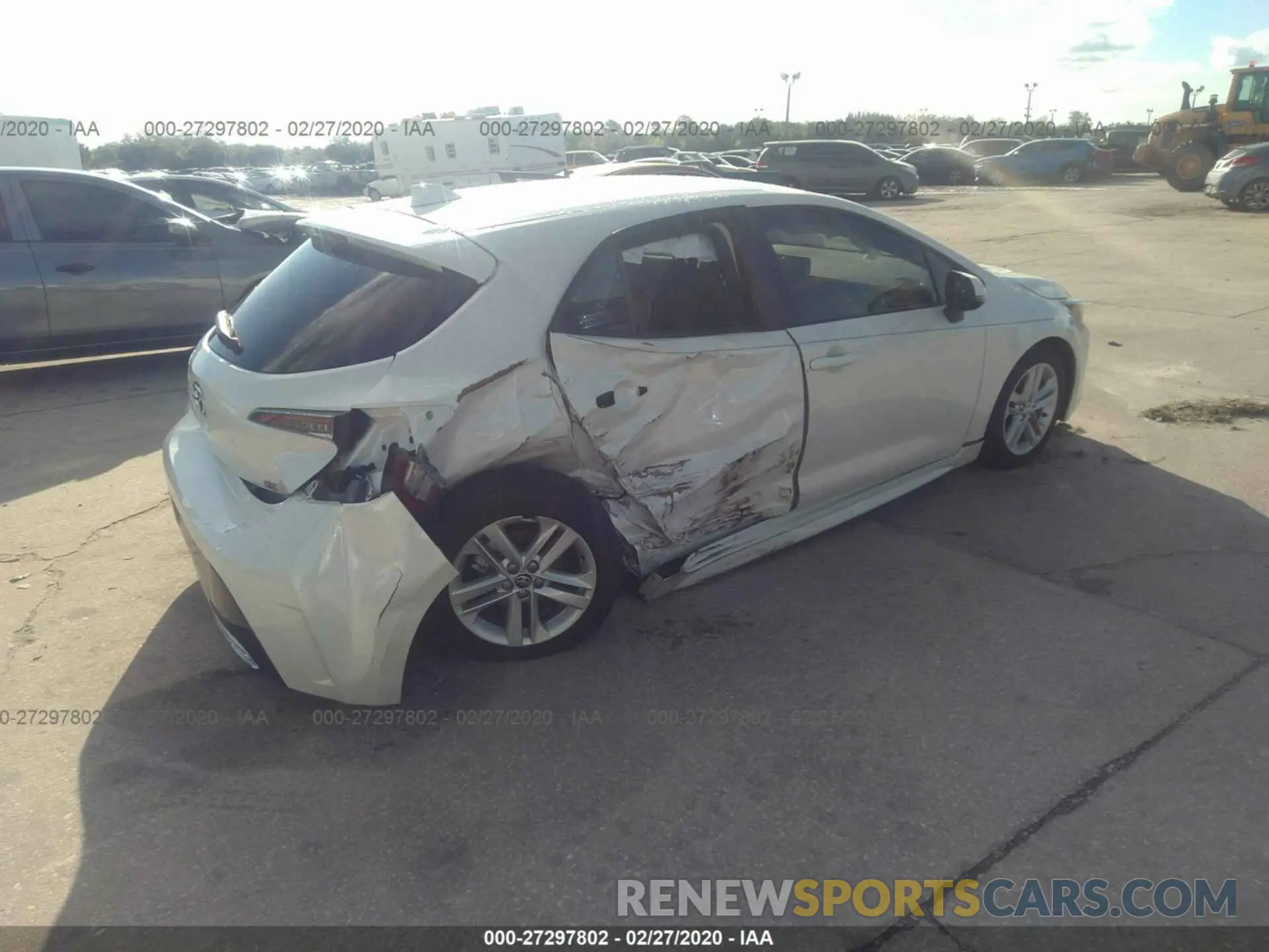 4 Photograph of a damaged car JTNK4RBE2K3022623 TOYOTA COROLLA 2019