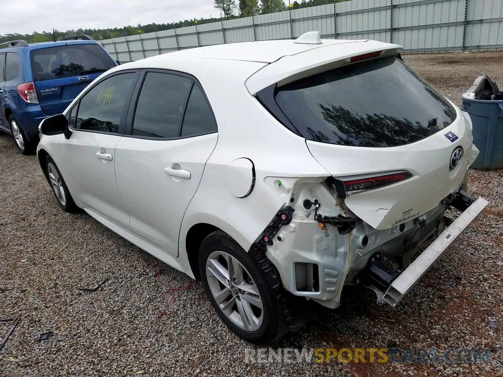 3 Photograph of a damaged car JTNK4RBE2K3032343 TOYOTA COROLLA 2019