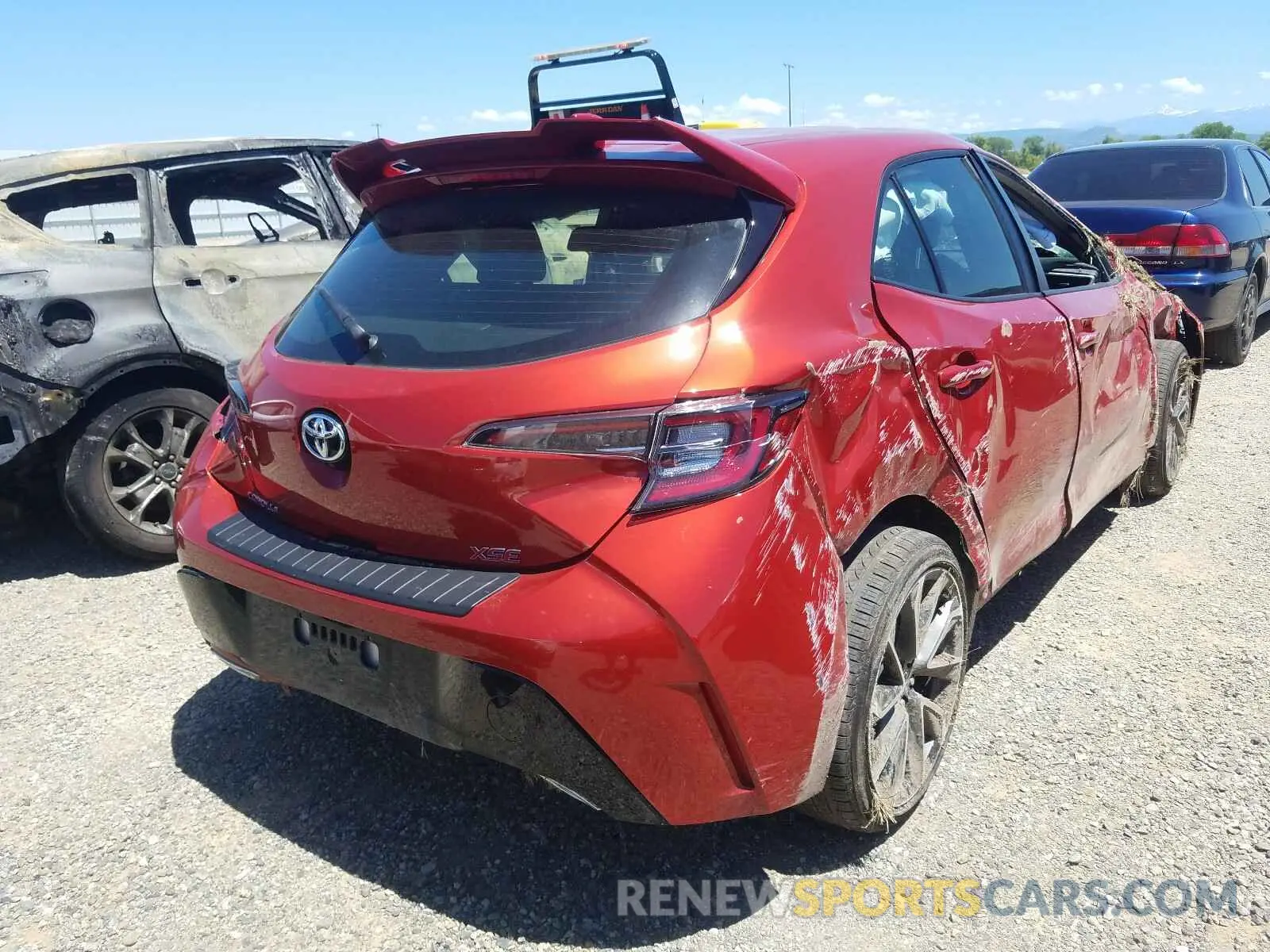 4 Фотография поврежденного автомобиля JTNK4RBE2K3035288 TOYOTA COROLLA 2019