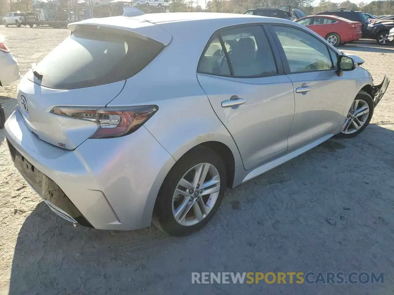 3 Photograph of a damaged car JTNK4RBE2K3043438 TOYOTA COROLLA 2019