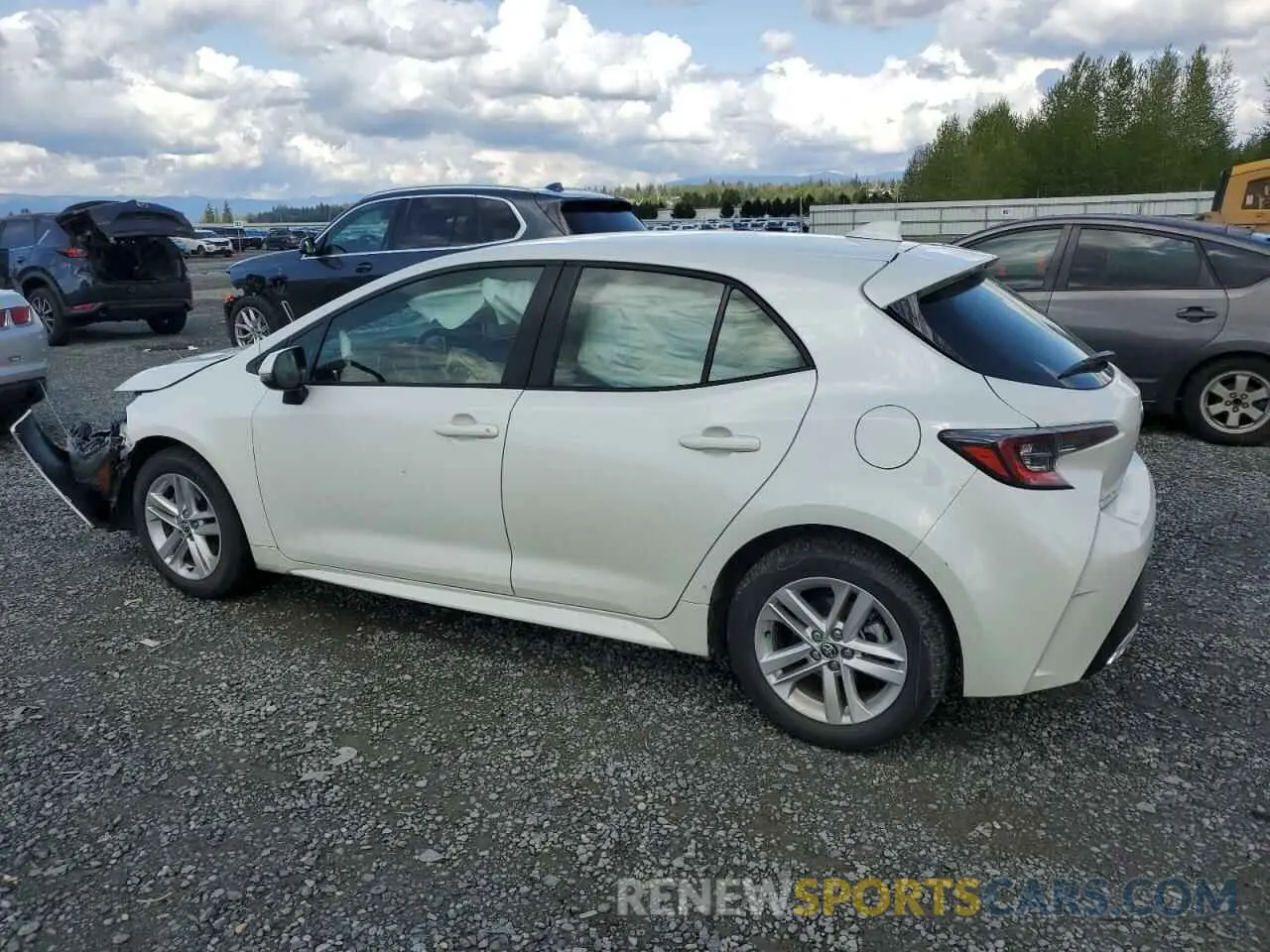 2 Photograph of a damaged car JTNK4RBE2K3053158 TOYOTA COROLLA 2019