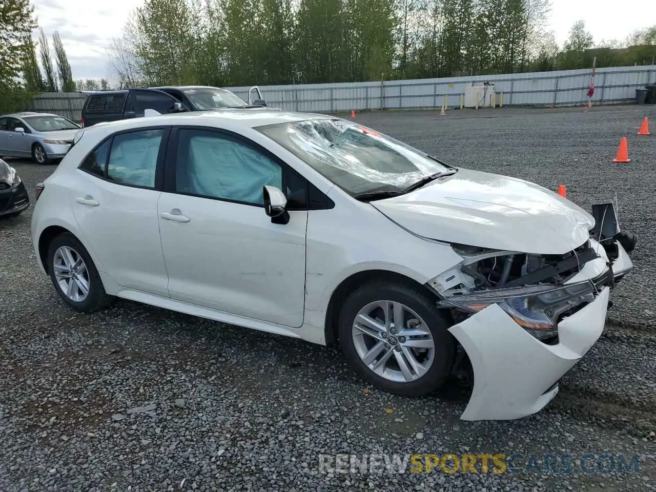 4 Photograph of a damaged car JTNK4RBE2K3053158 TOYOTA COROLLA 2019