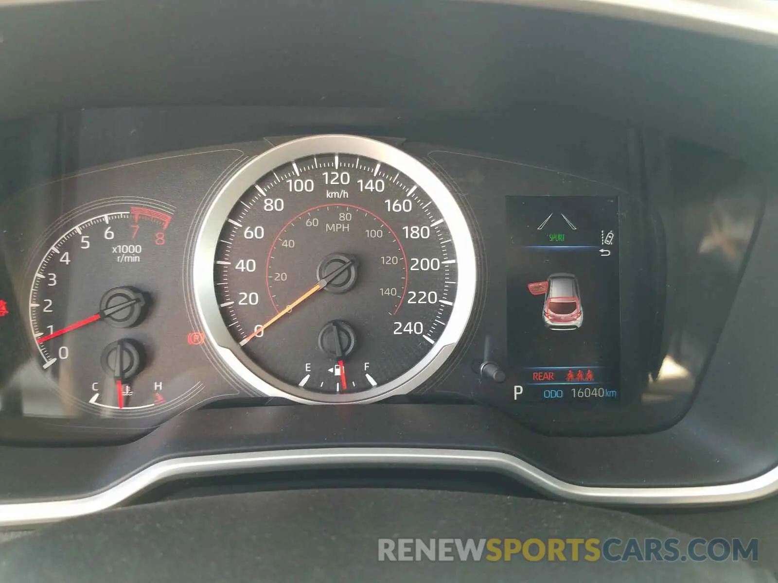 8 Photograph of a damaged car JTNK4RBE3K3005569 TOYOTA COROLLA 2019