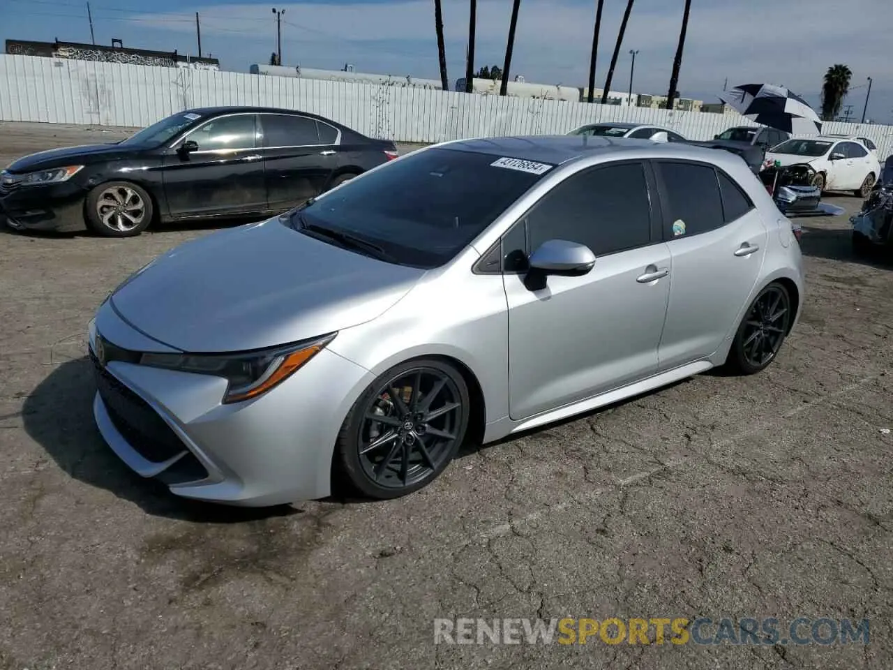 1 Photograph of a damaged car JTNK4RBE3K3015700 TOYOTA COROLLA 2019